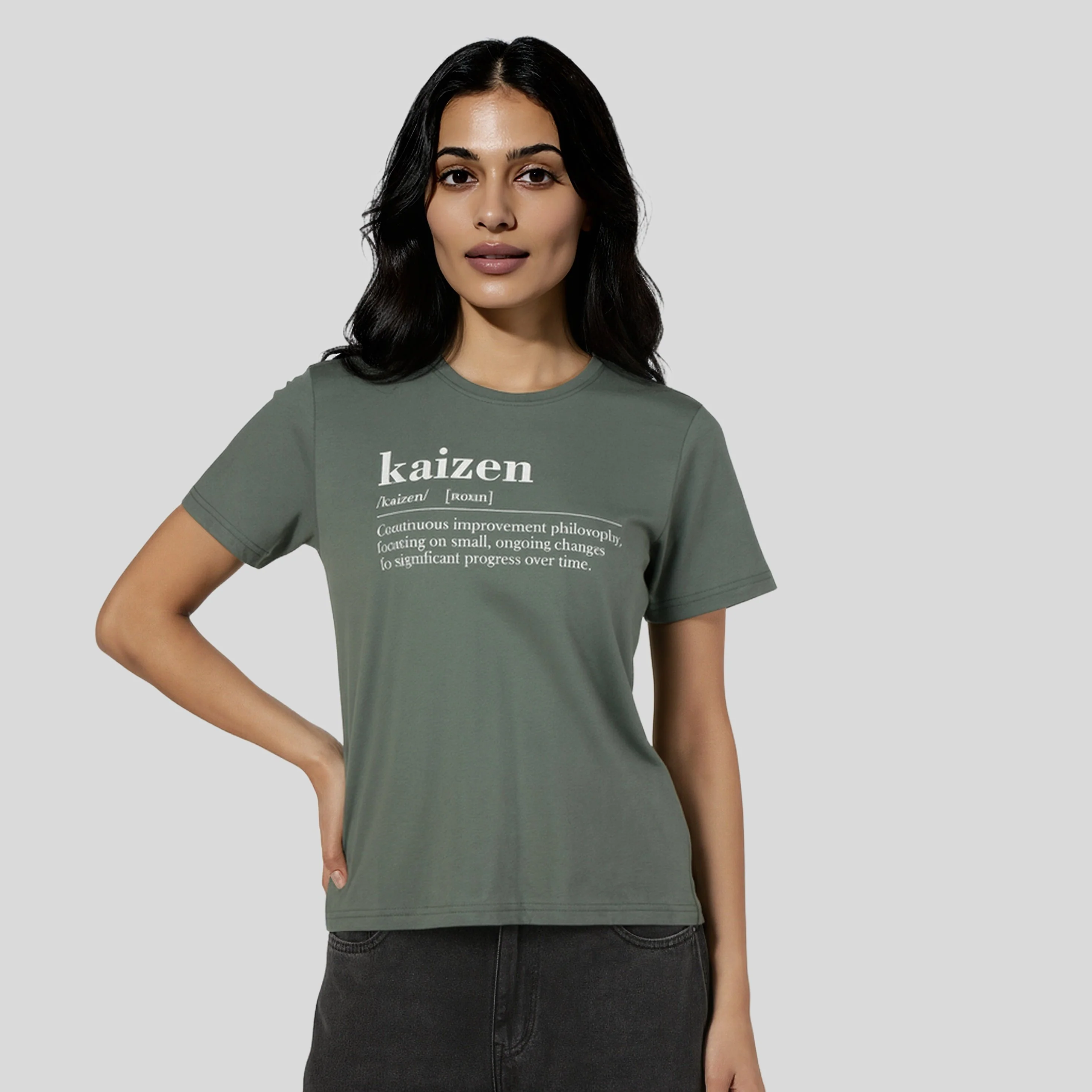Cotton Crew Neck Graphitee