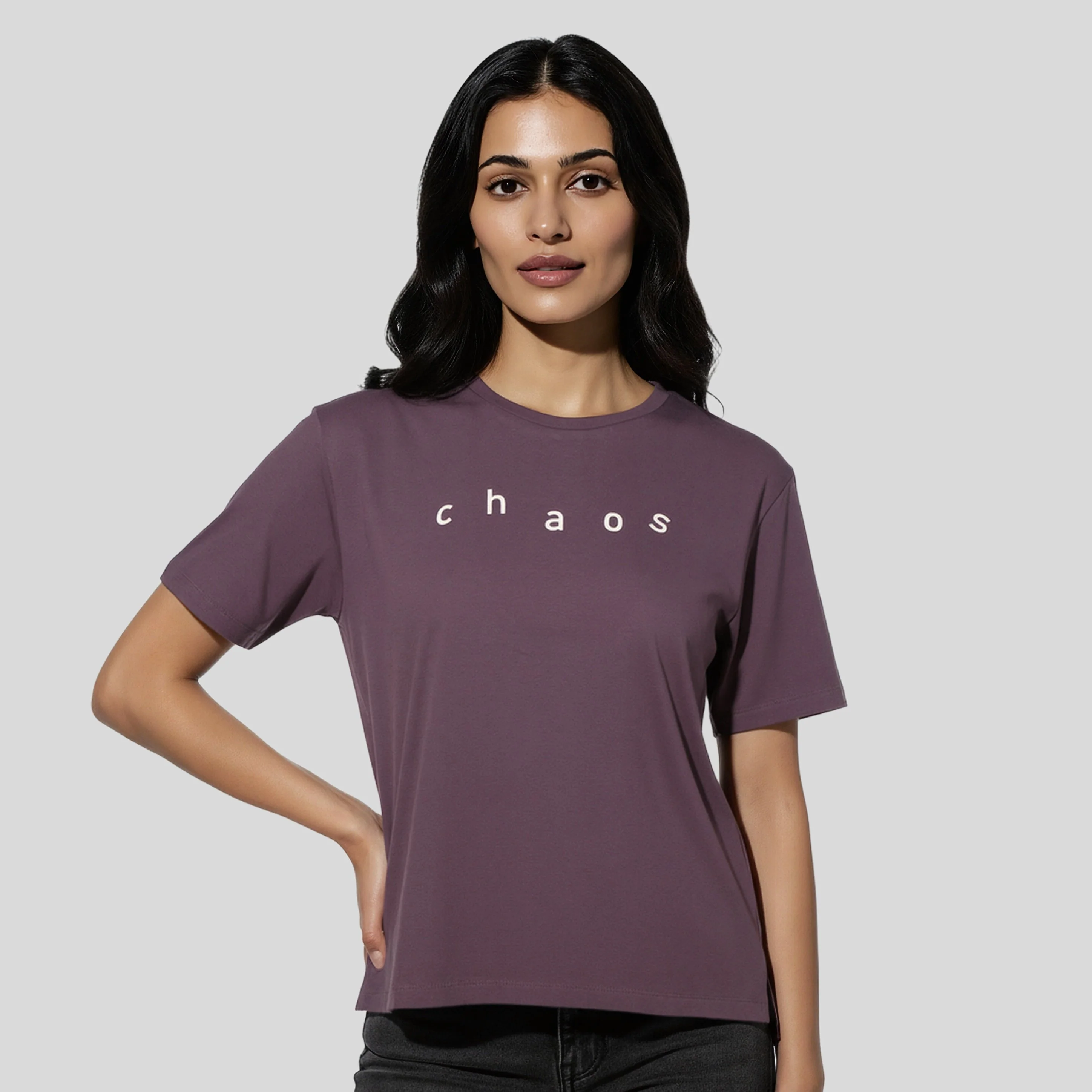 Cotton Crew Neck Graphitee - Image 2