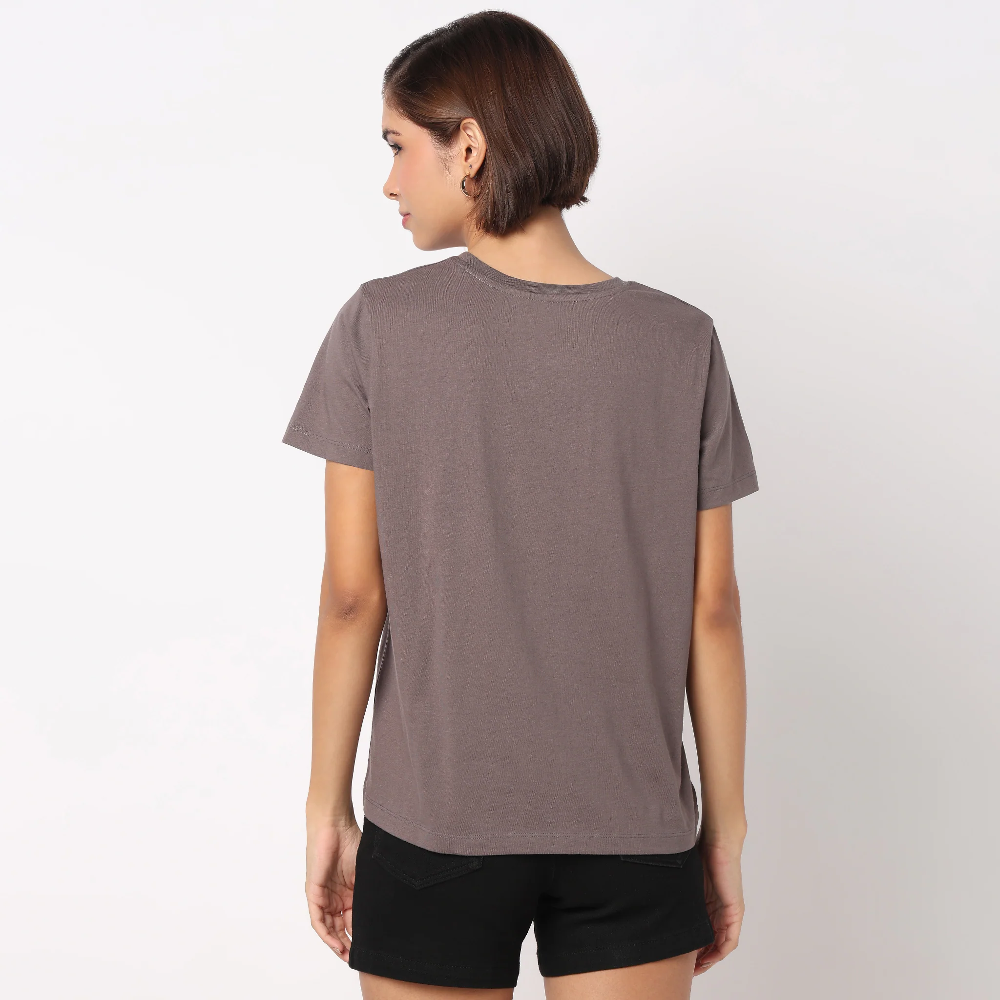 Cotton Crew Neck Graphitee - Image 3