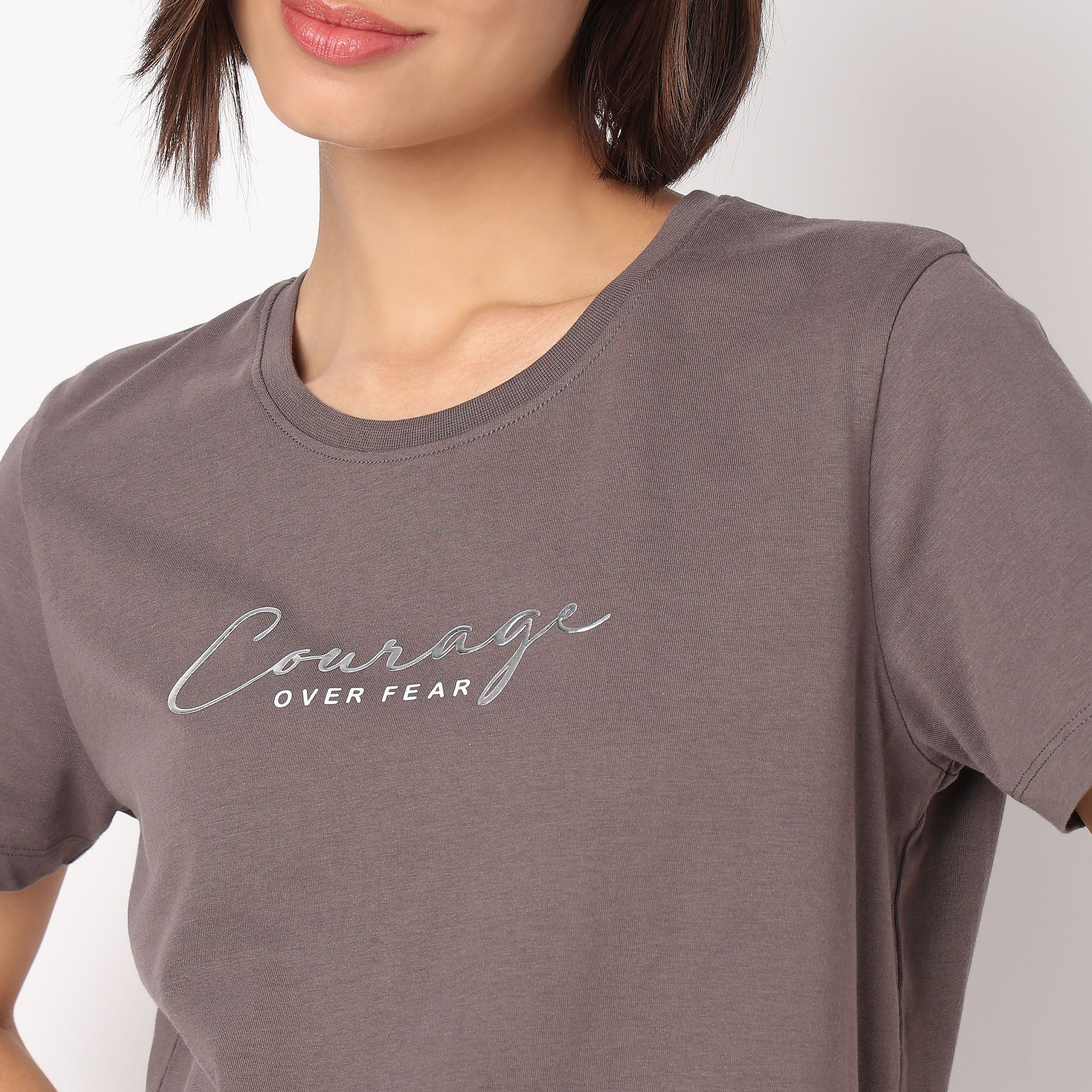 Cotton Crew Neck Graphitee - Image 4