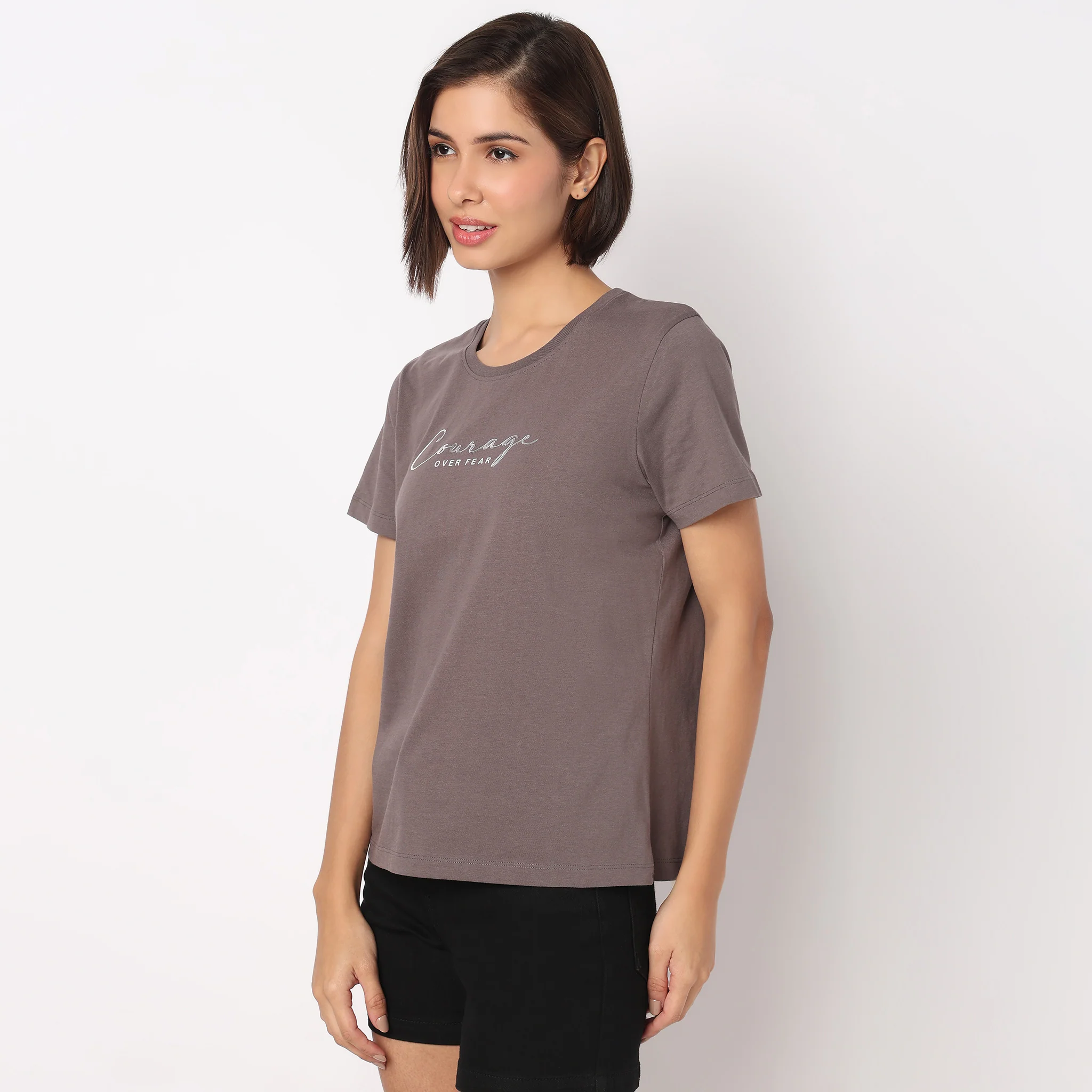 Cotton Crew Neck Graphitee - Image 5