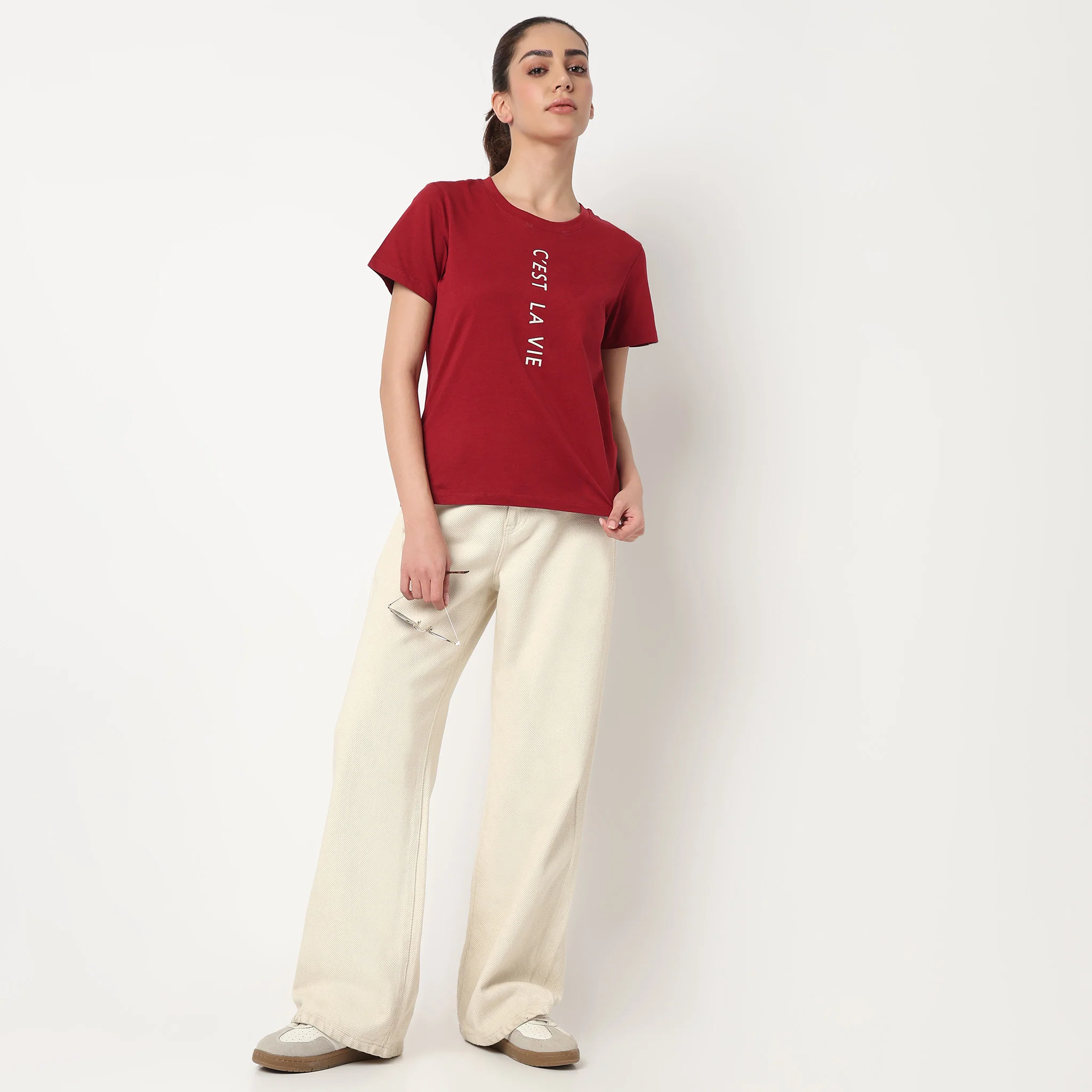 Cotton Crew Neck Graphitee - Image 4