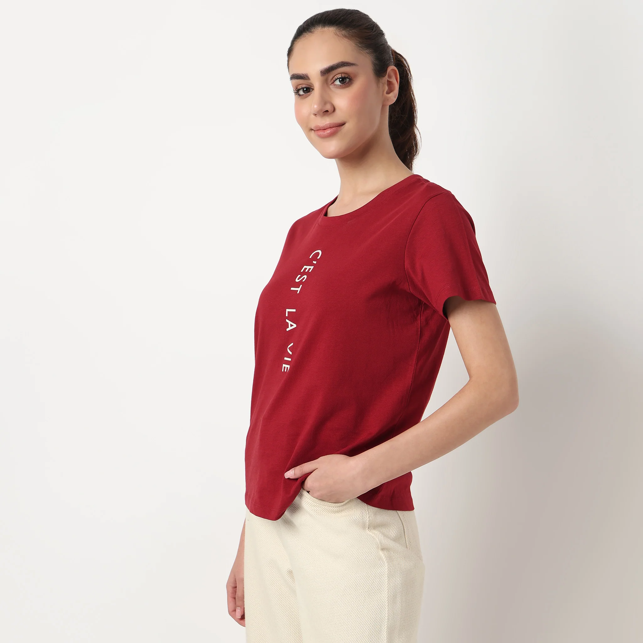 Cotton Crew Neck Graphitee - Image 5