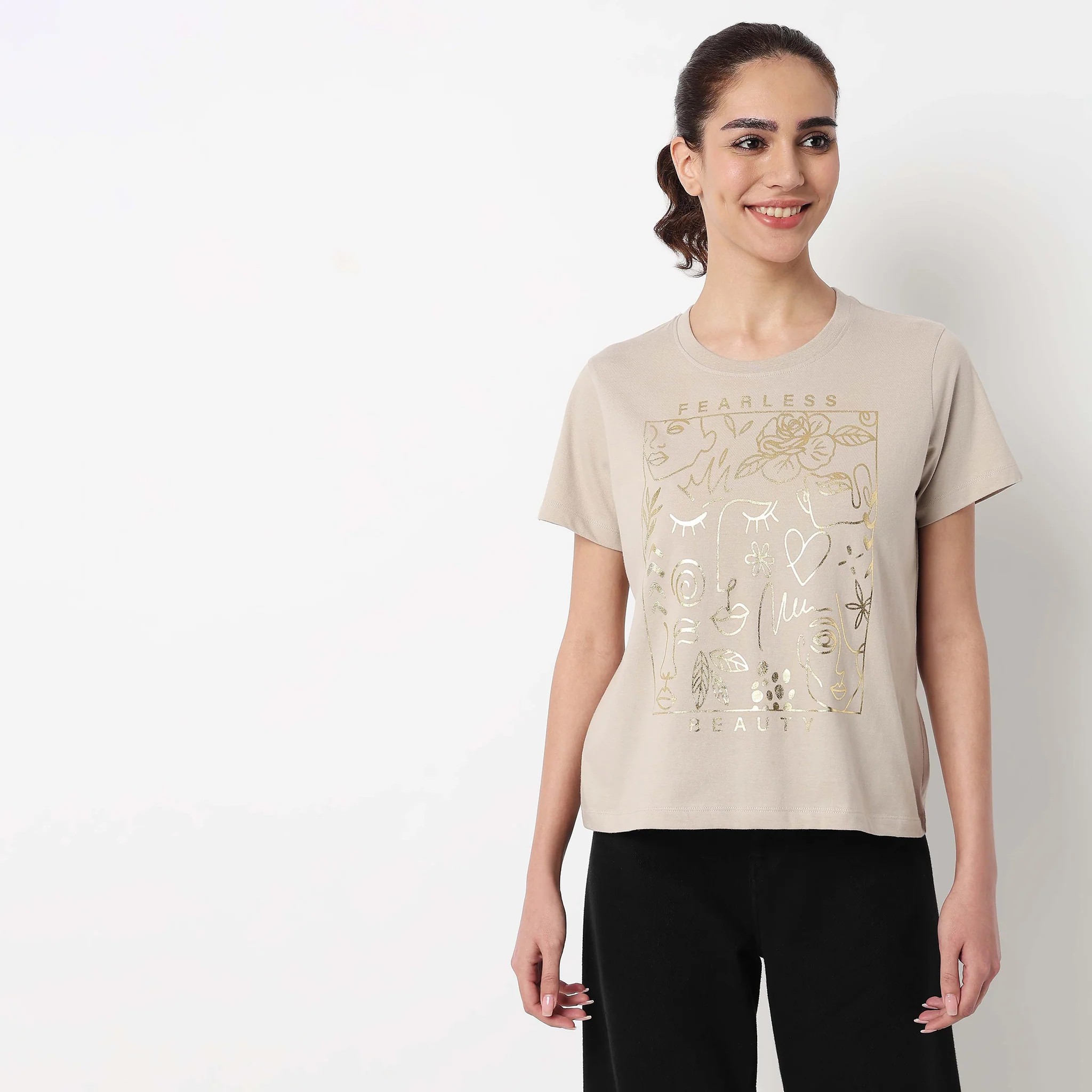 Cotton Crew Neck Graphitee - Image 2
