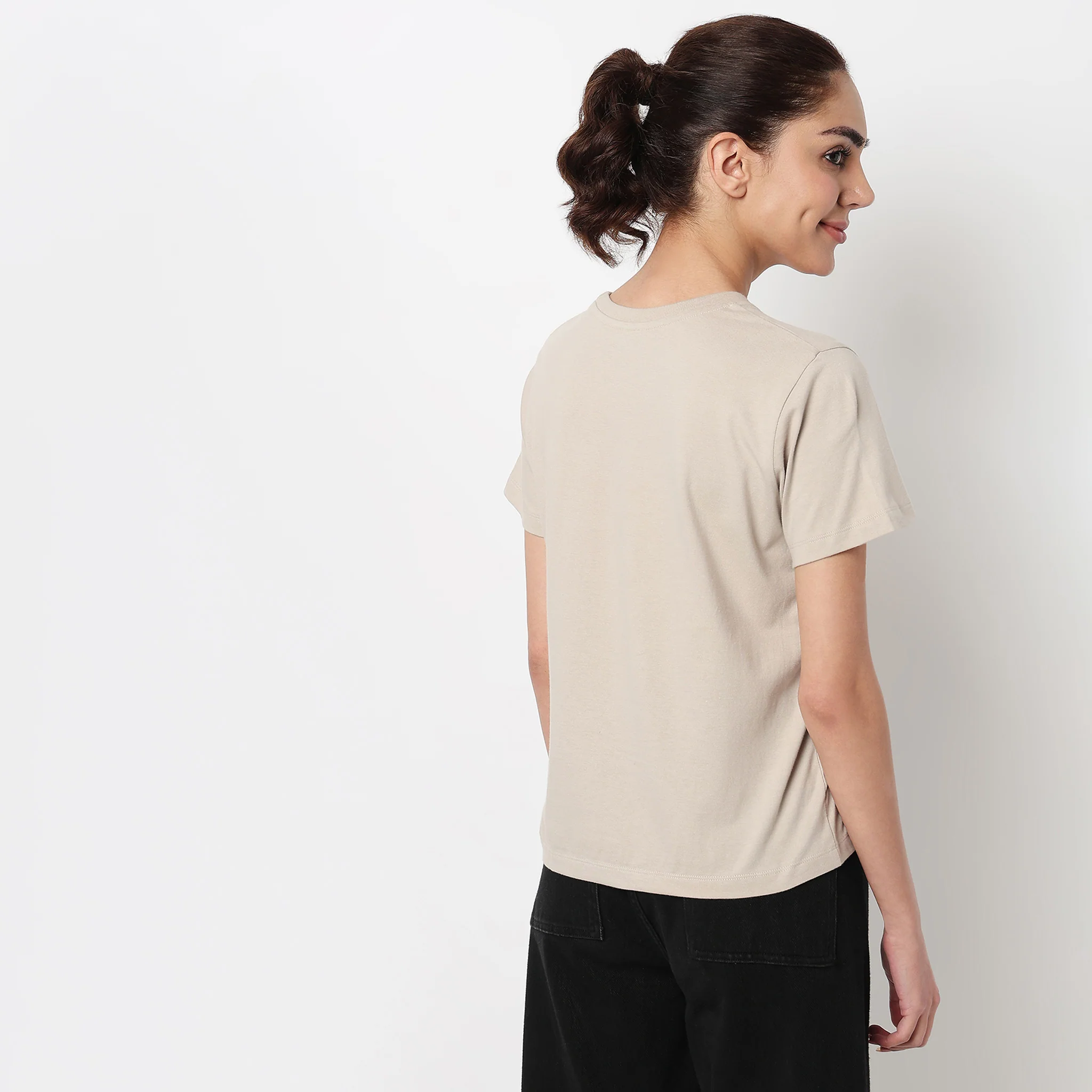 Cotton Crew Neck Graphitee - Image 3