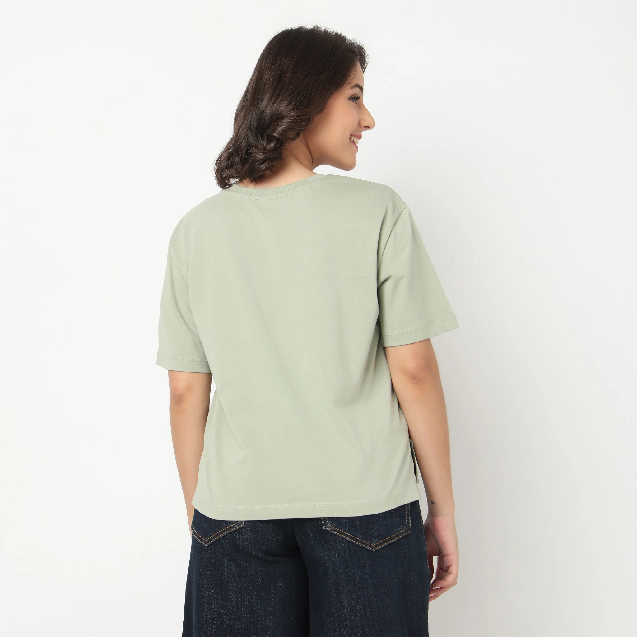 Cotton Crew Neck Graphitee - Image 3