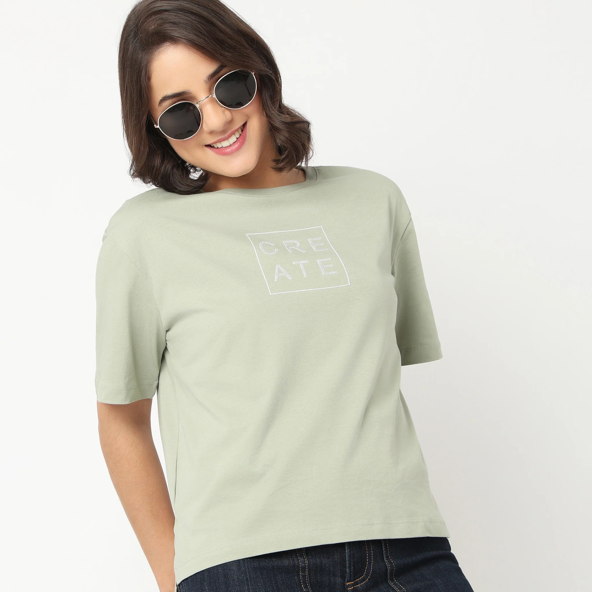 Cotton Crew Neck Graphitee - Image 4