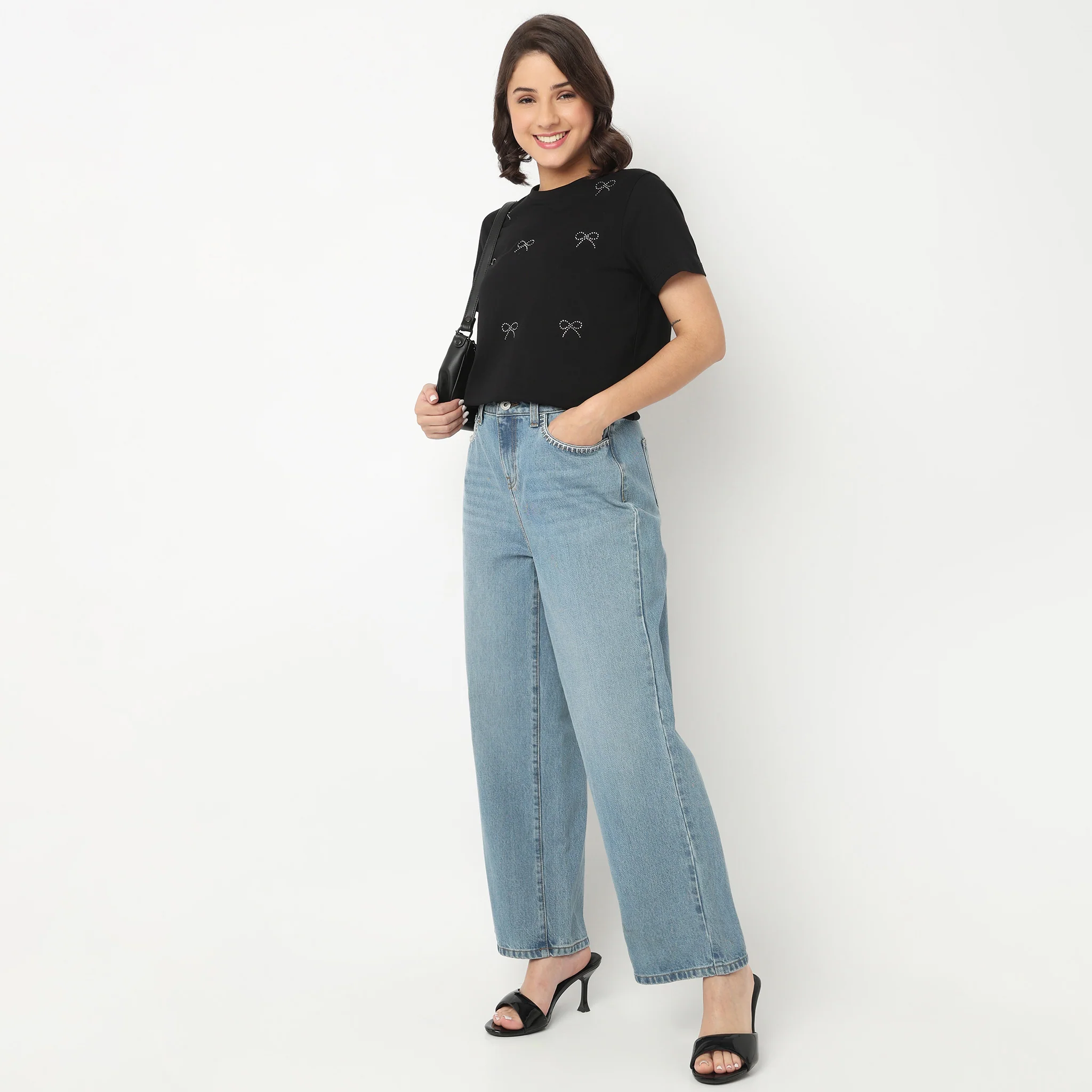 Cotton Crew Neck Graphitee