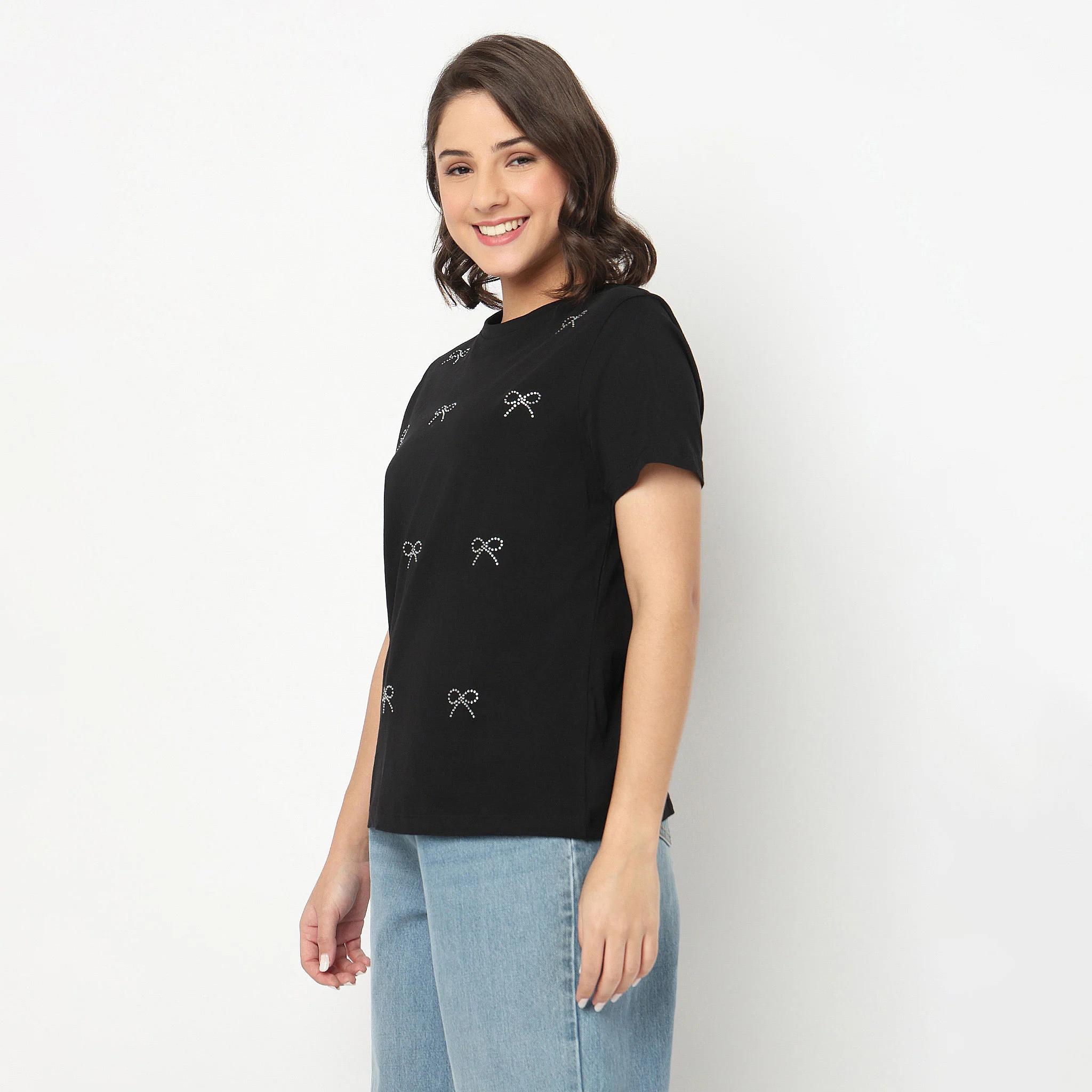 Cotton Crew Neck Graphitee - Image 5
