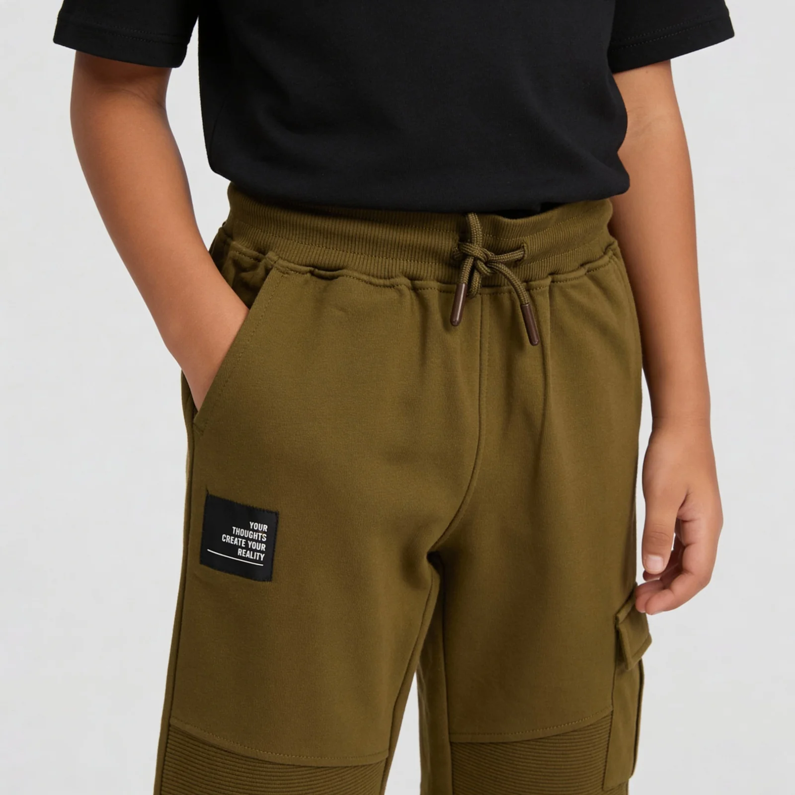 Boys Cotton Cut and Sew Joggers - Image 3