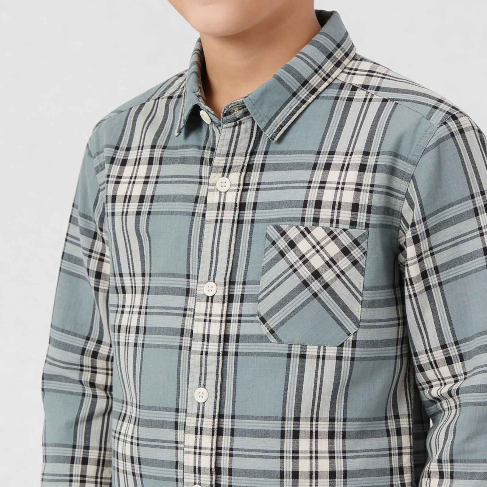 Boys Cotton Chekered Shirt - Image 4