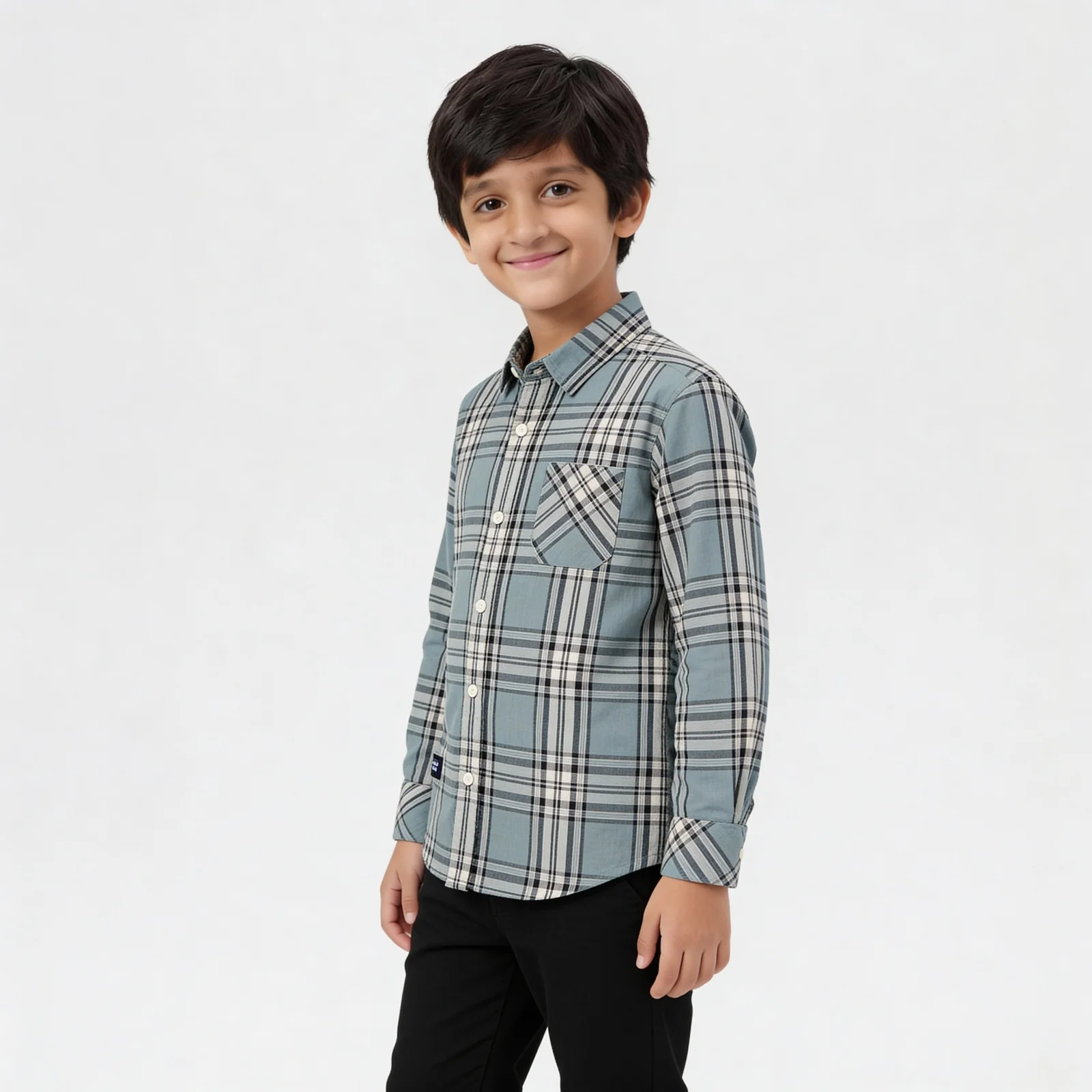 Boys Cotton Chekered Shirt - Image 5