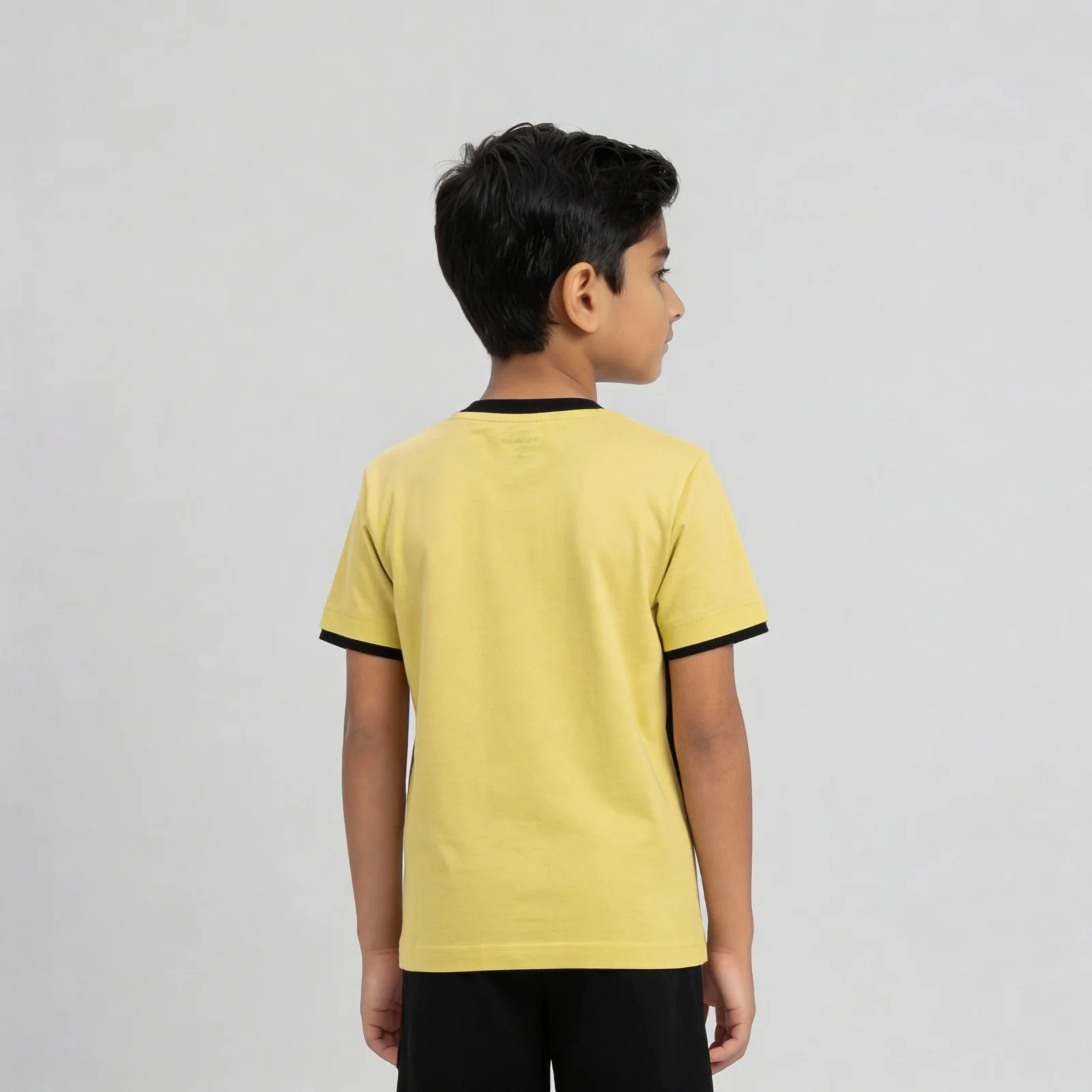 Boys Cotton Cut And Sew Crew Neck T-Shirt - Image 3