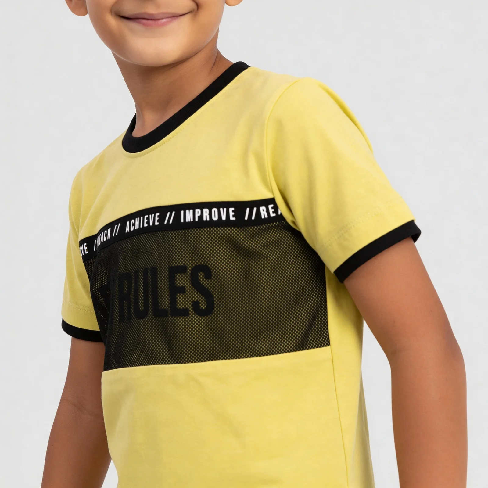 Boys Cotton Cut And Sew Crew Neck T-Shirt - Image 4