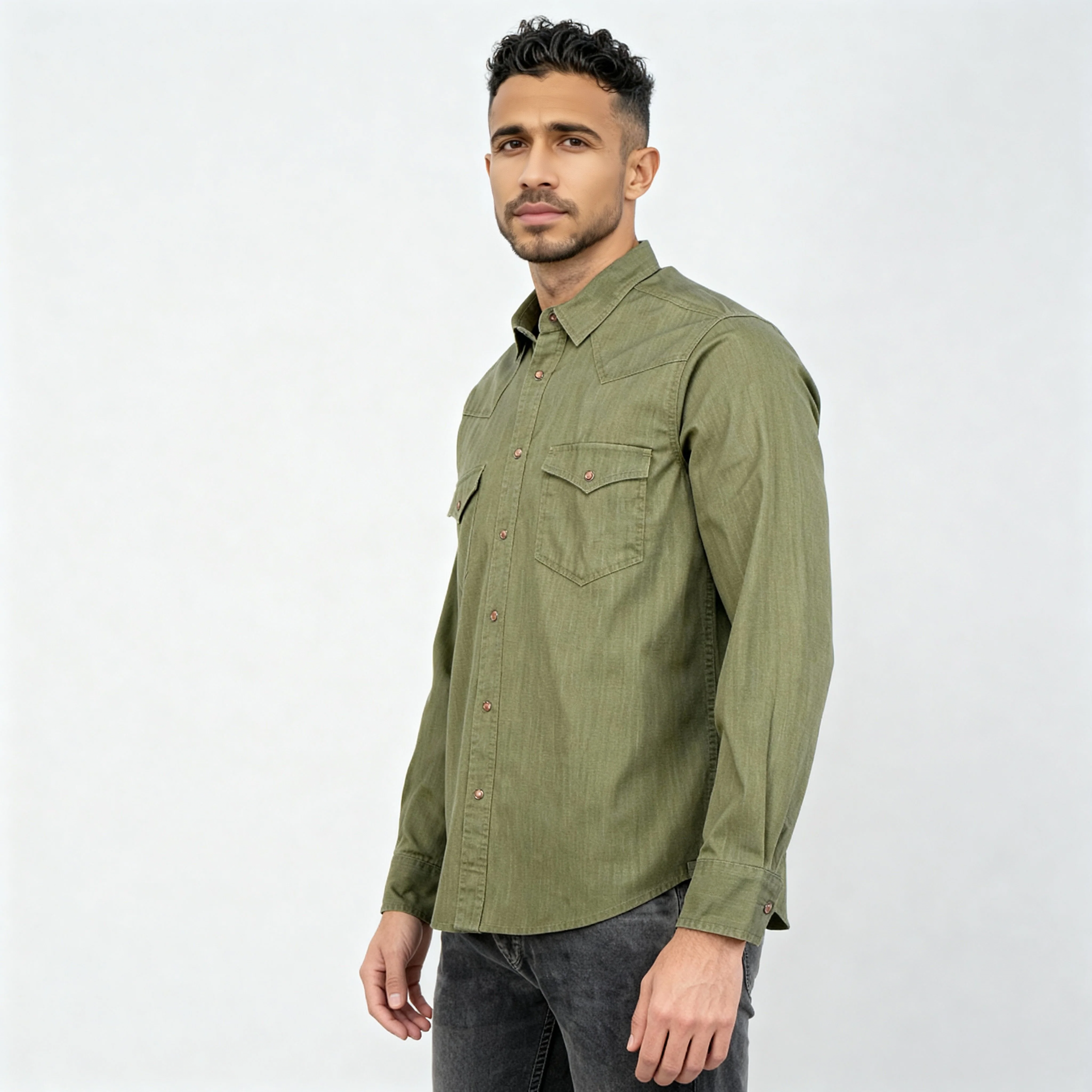 Cotton Double Pocket Alpha Shirt - Image 10