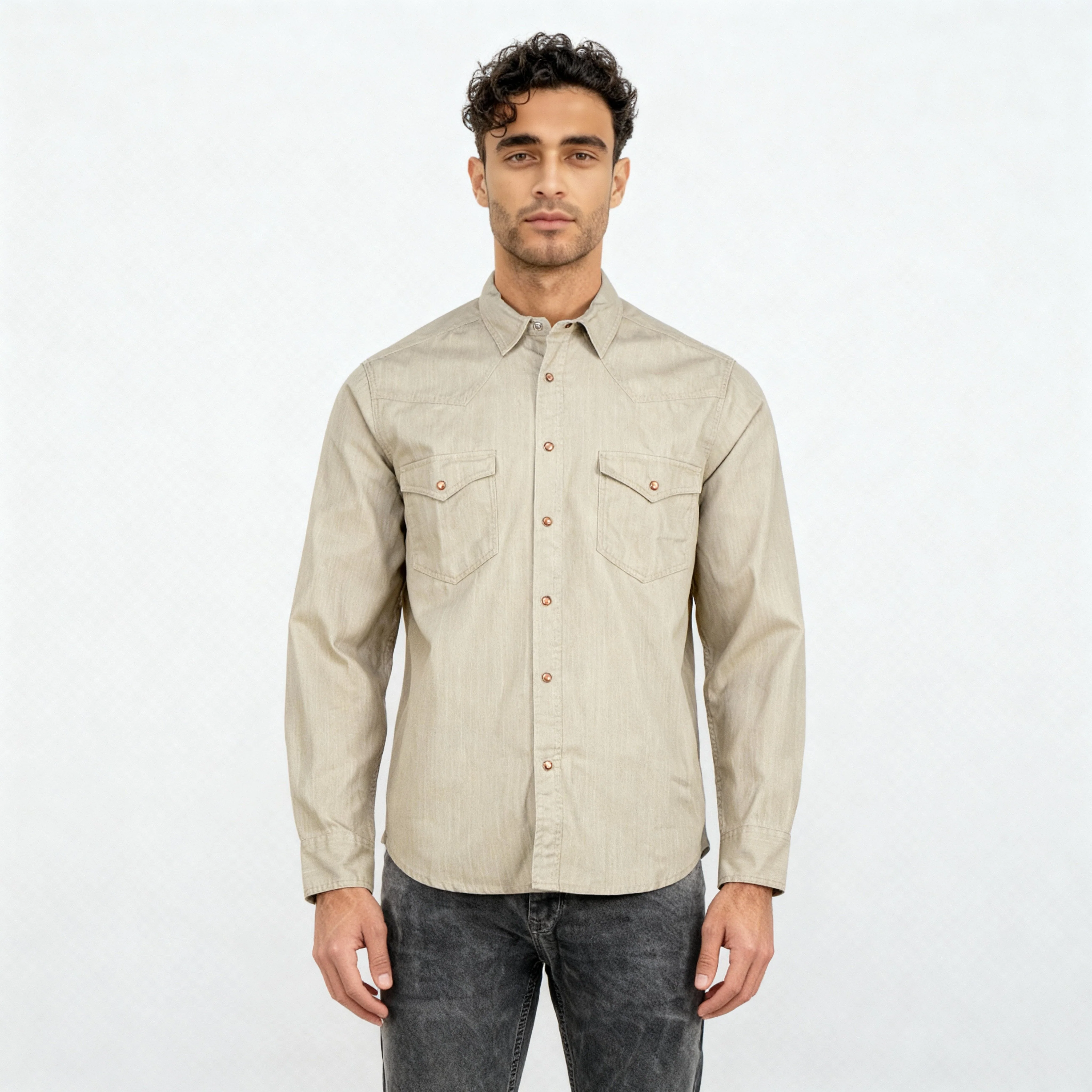 Cotton Double Pocket Alpha Shirt - Image 2