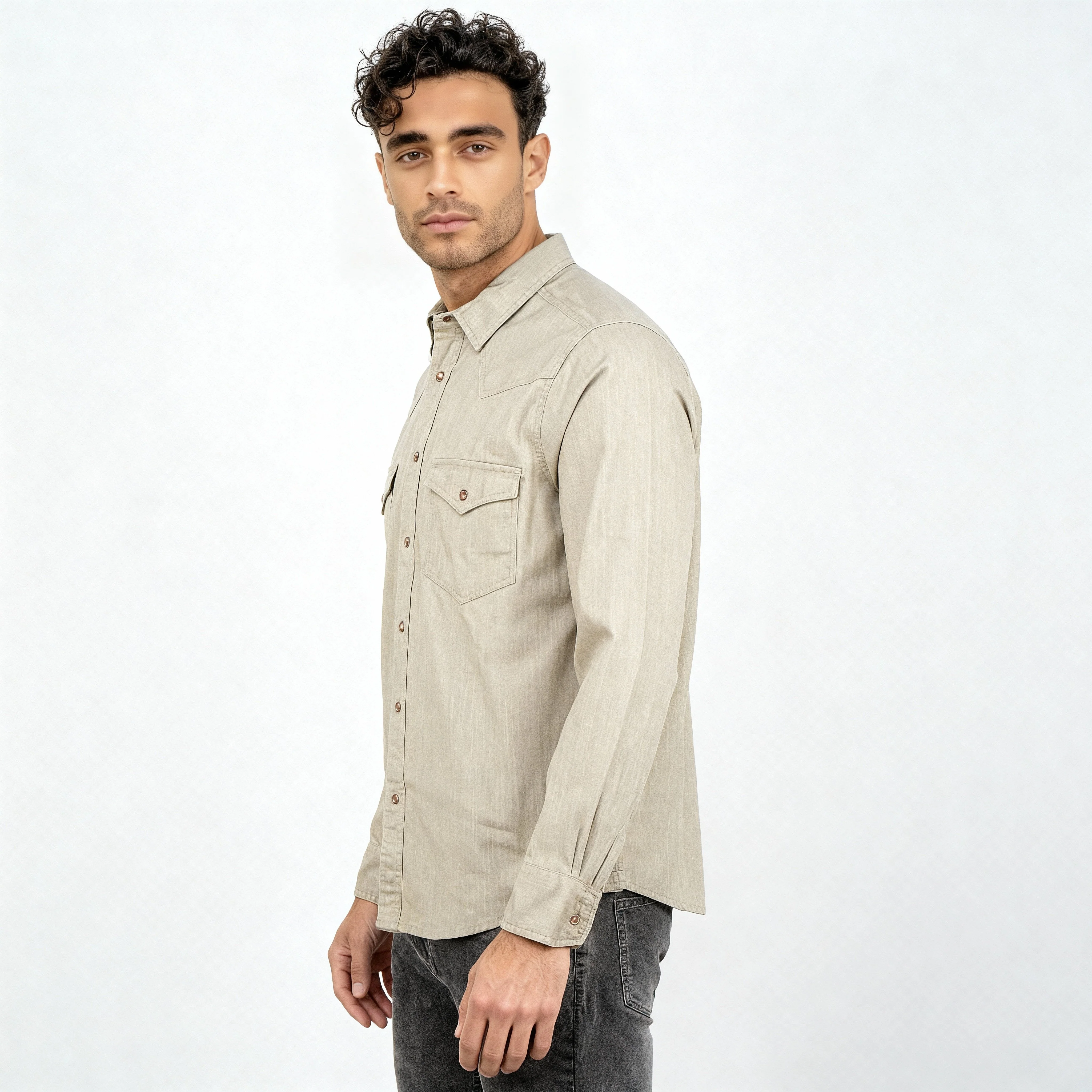 Cotton Double Pocket Alpha Shirt - Image 5