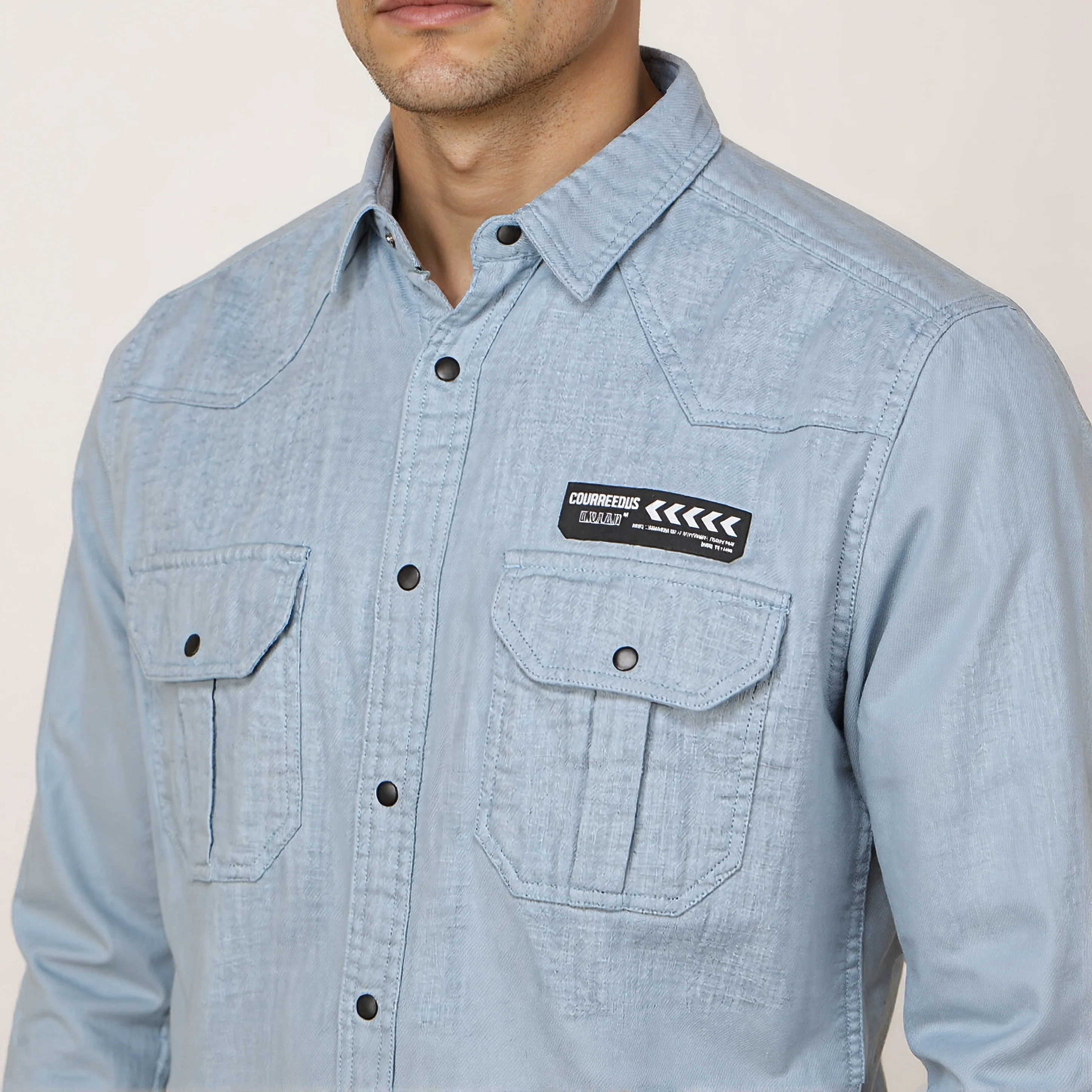 Cotton Double Pocket Alpha Shirt - Image 4