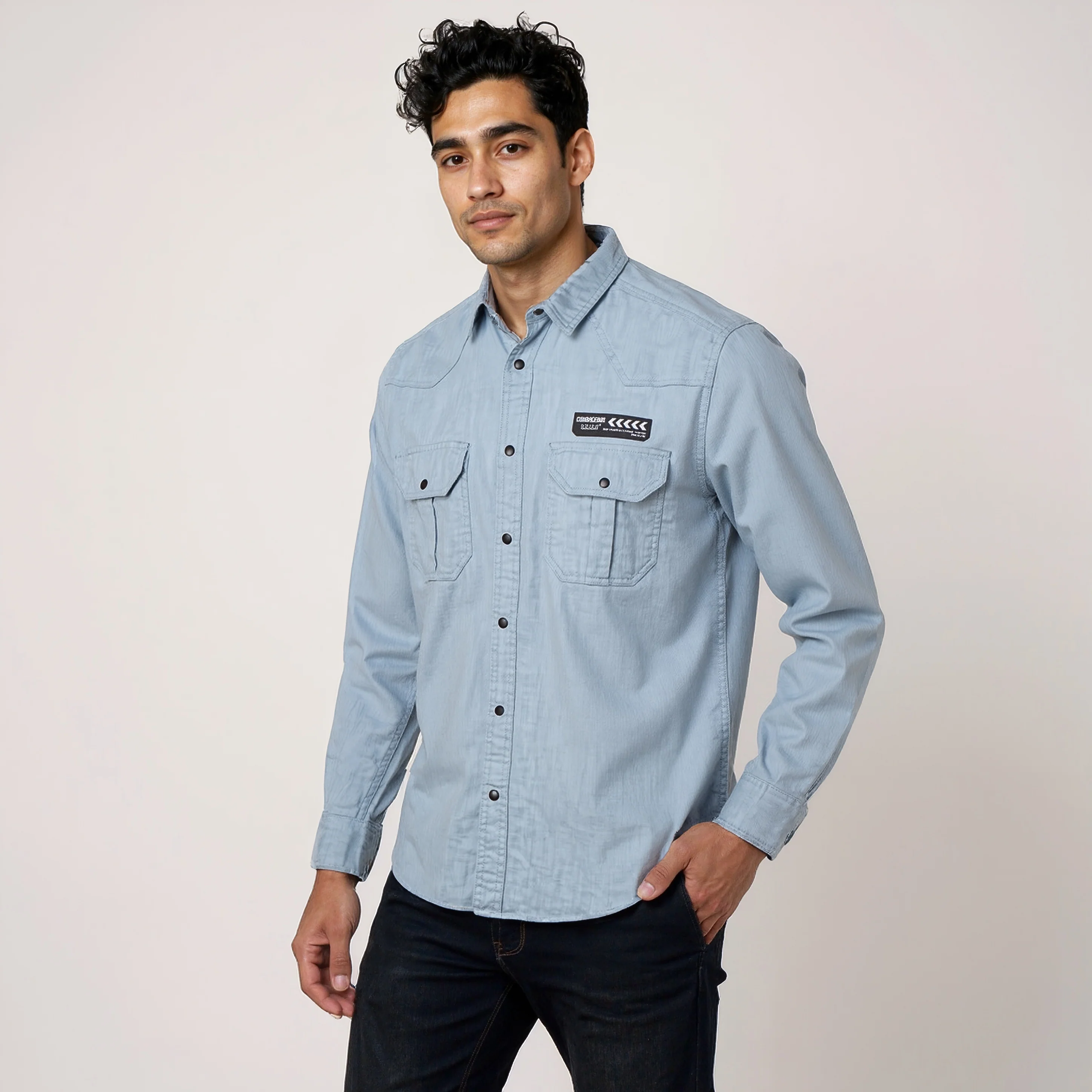 Cotton Double Pocket Alpha Shirt - Image 5