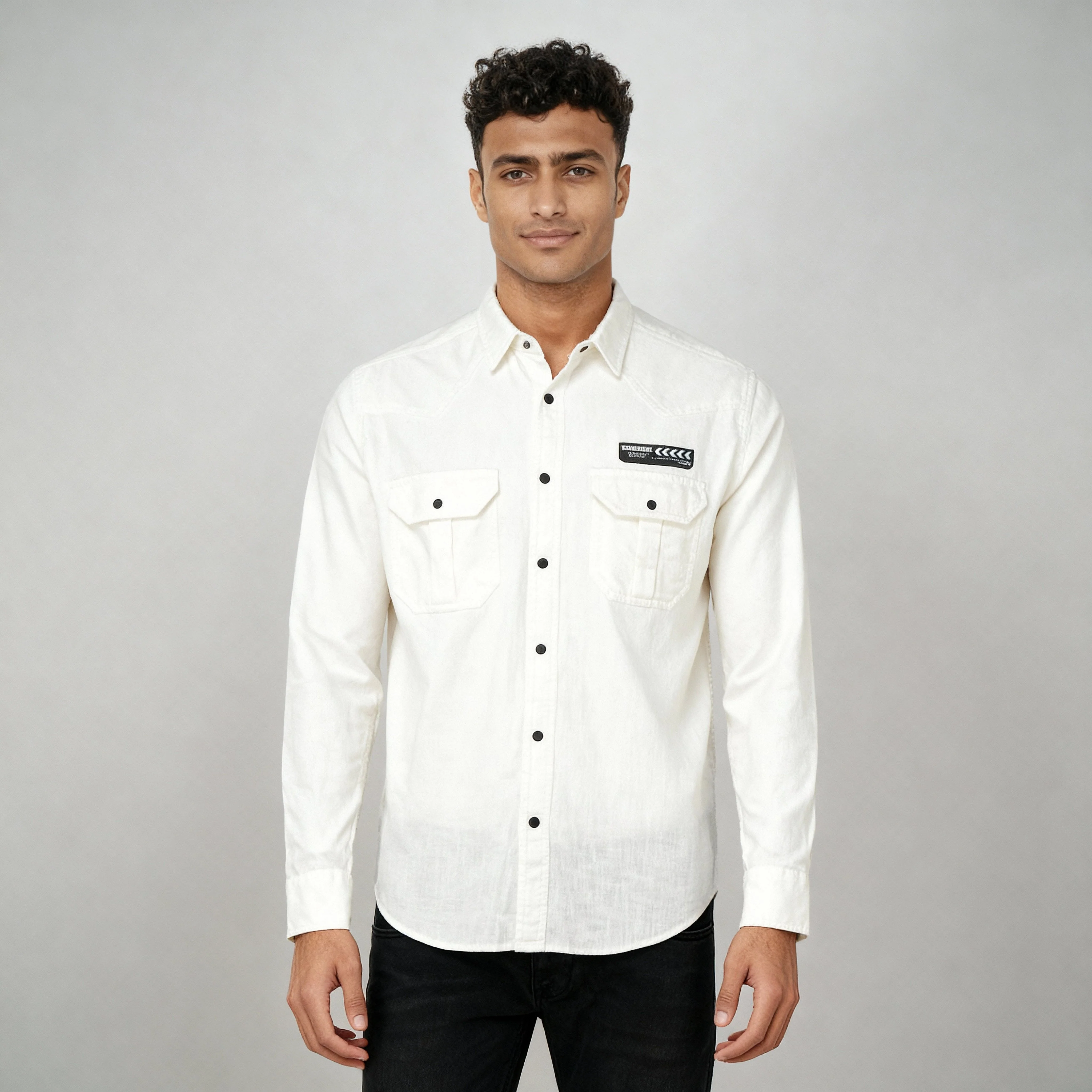 Cotton Double Pocket Alpha Shirt - Image 7