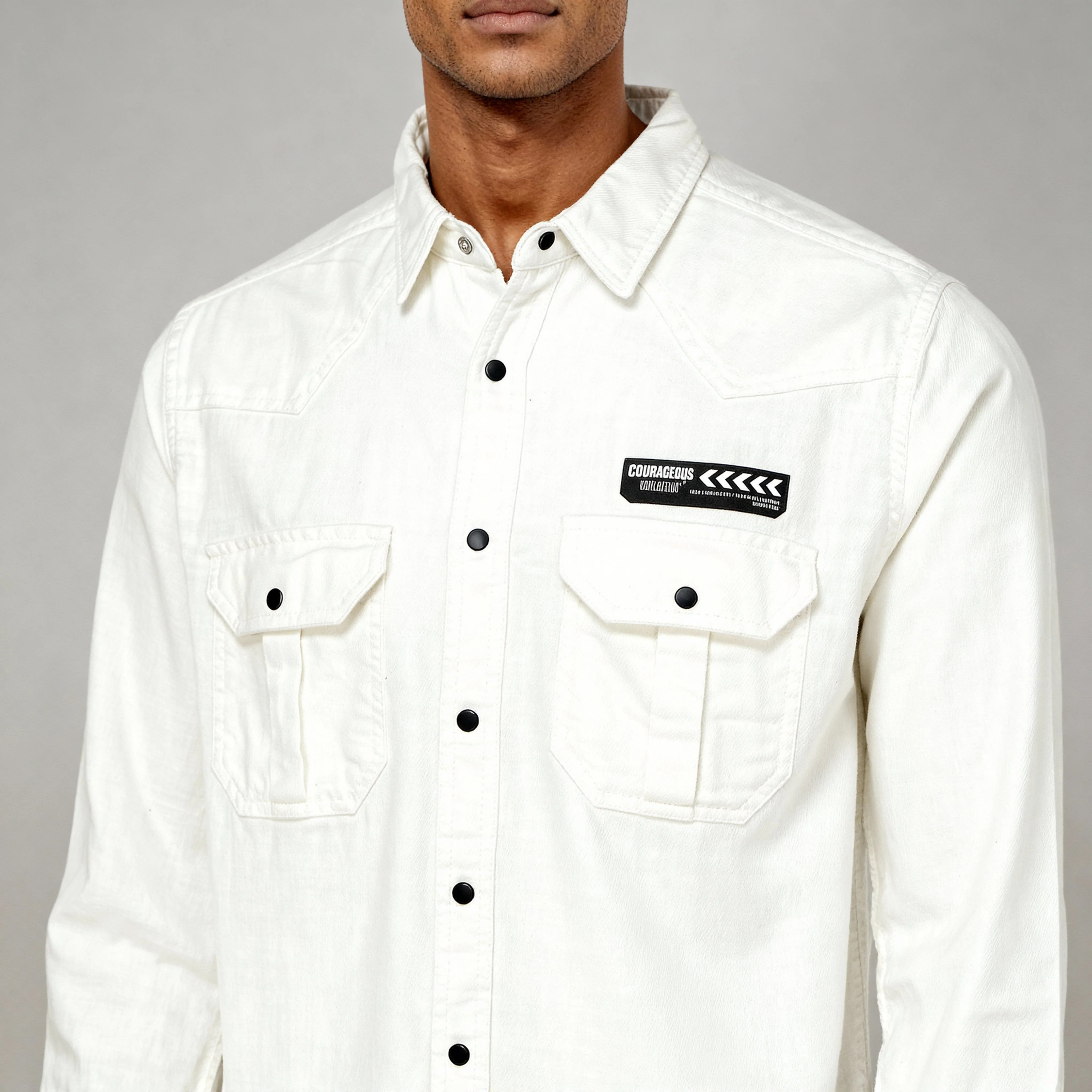 Cotton Double Pocket Alpha Shirt - Image 9