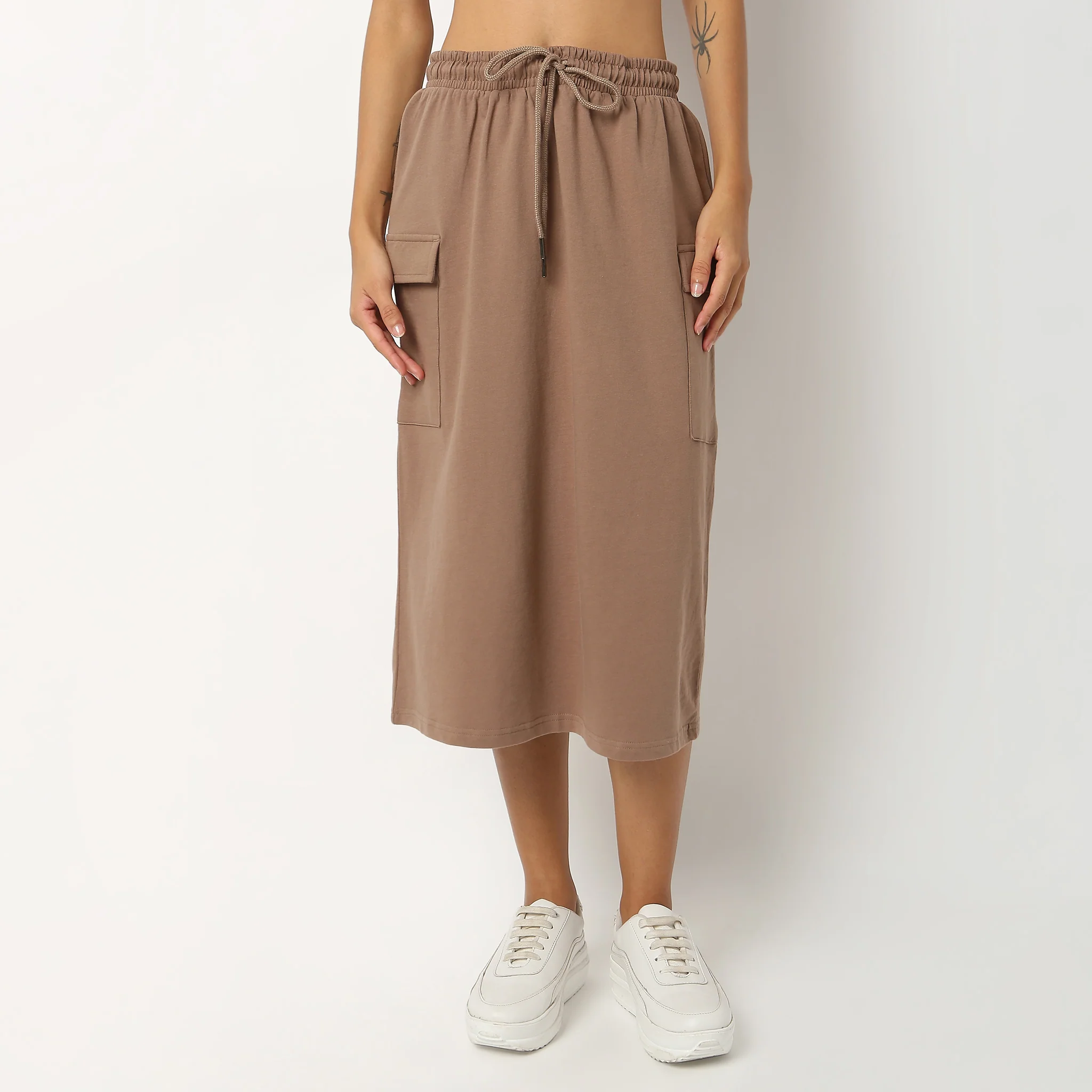 Cotton Straight Skirt - Image 2