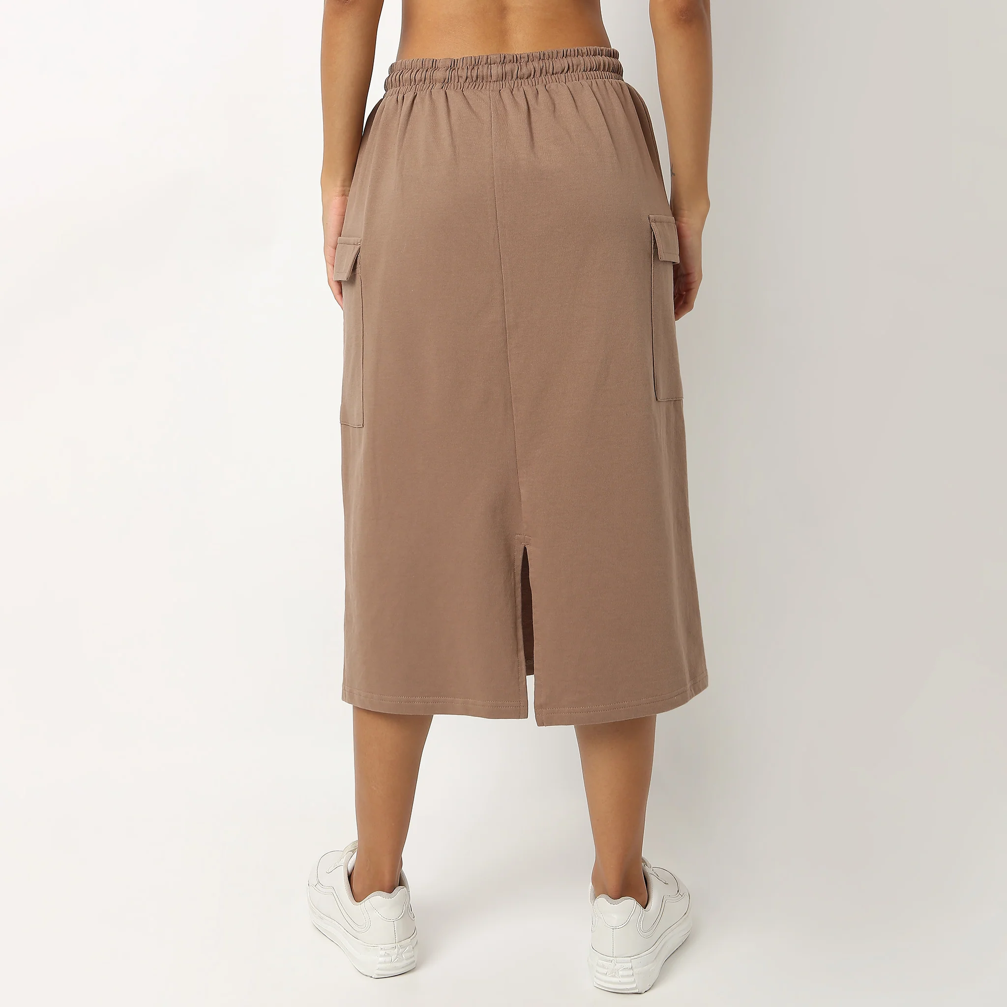 Cotton Straight Skirt - Image 3