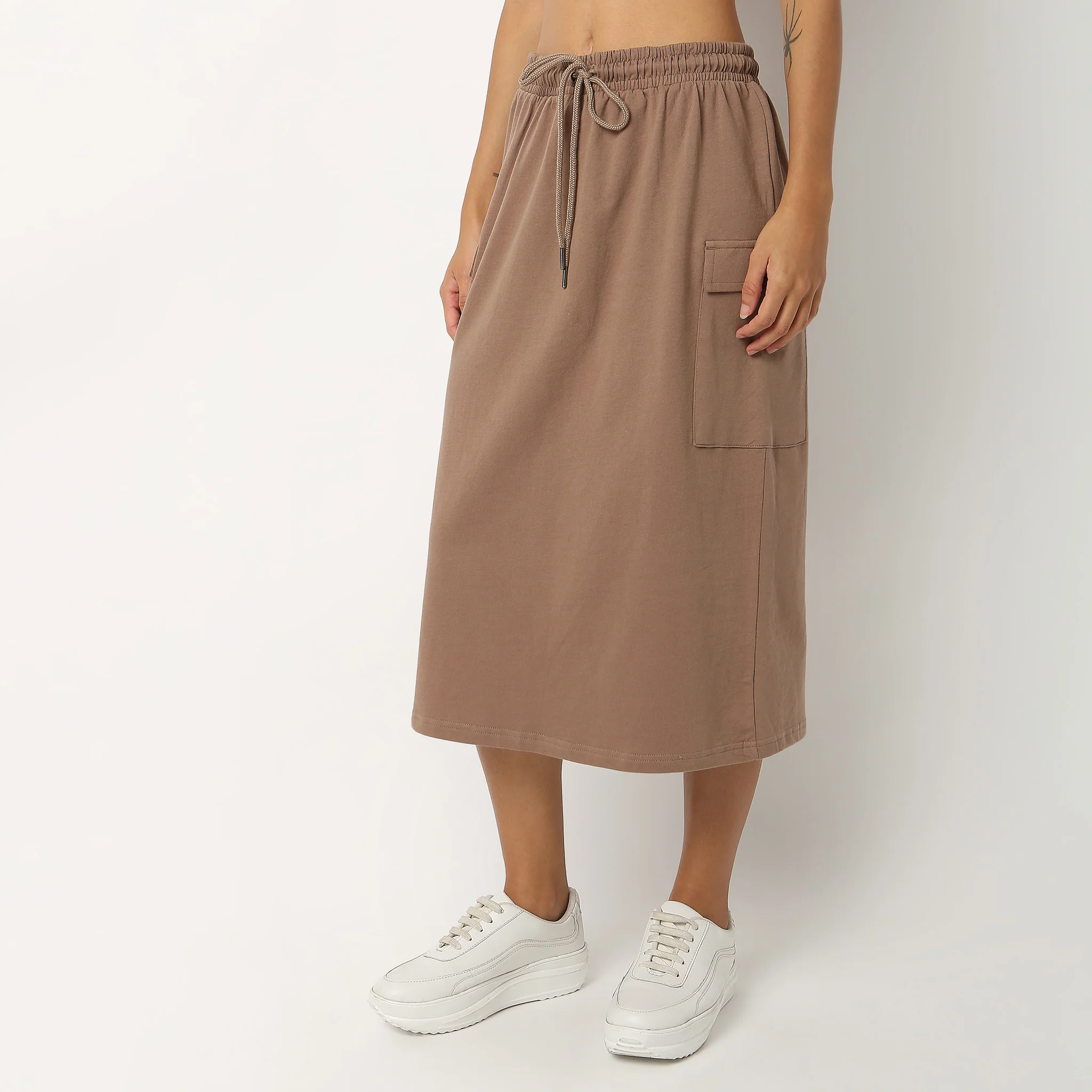 Cotton Straight Skirt - Image 5