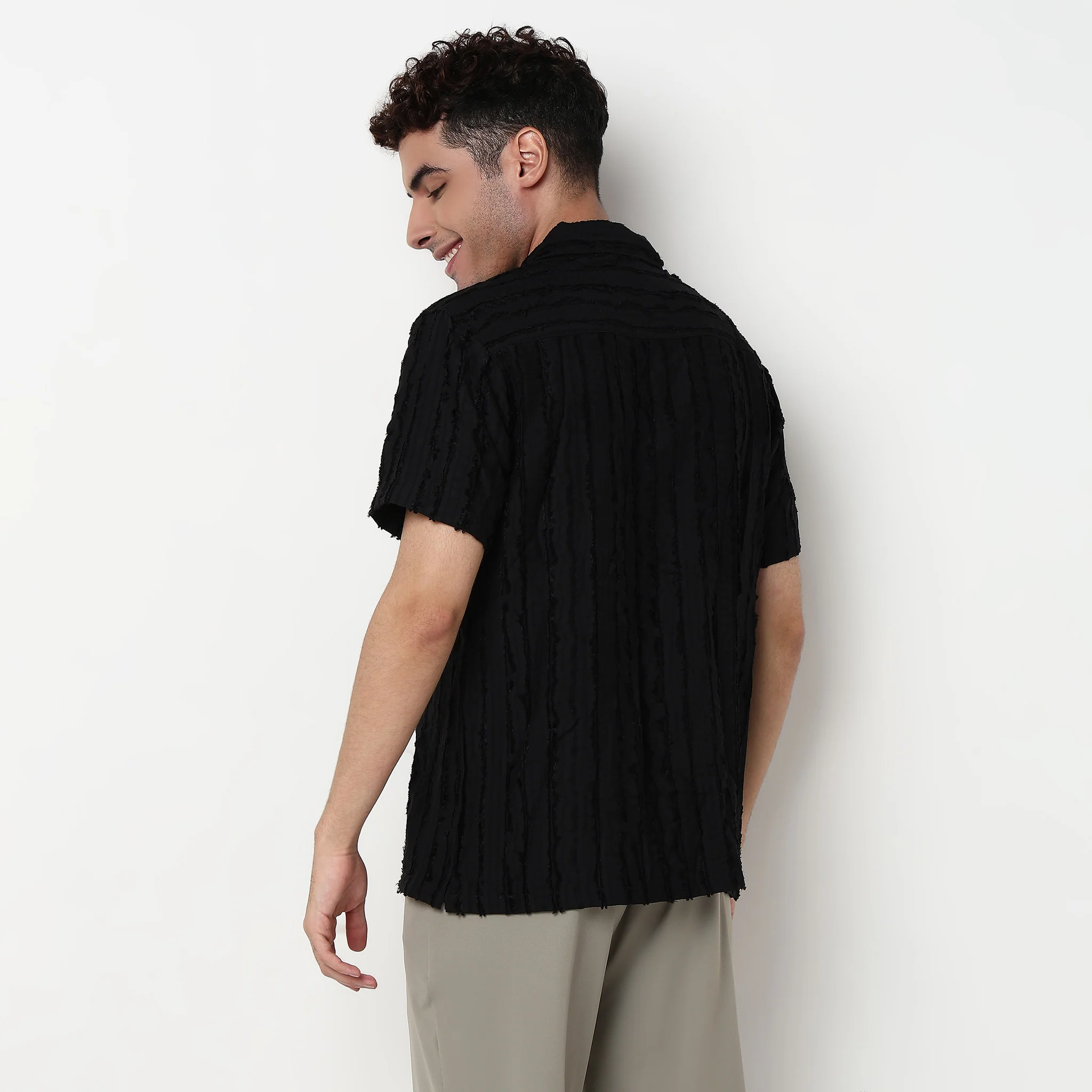 Cotton Camp Collar Shirt - Image 3