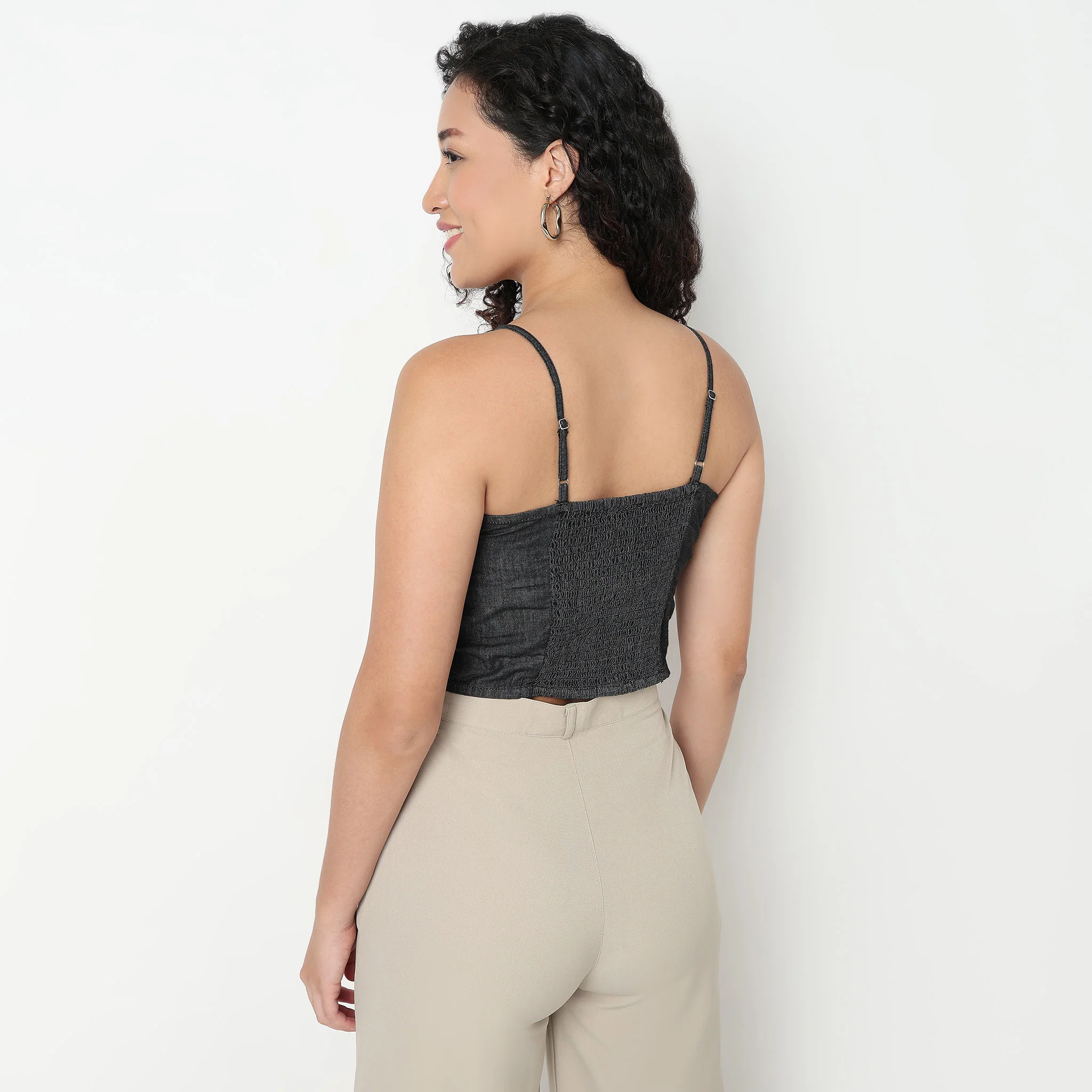 Crop Denim Top - Image 3