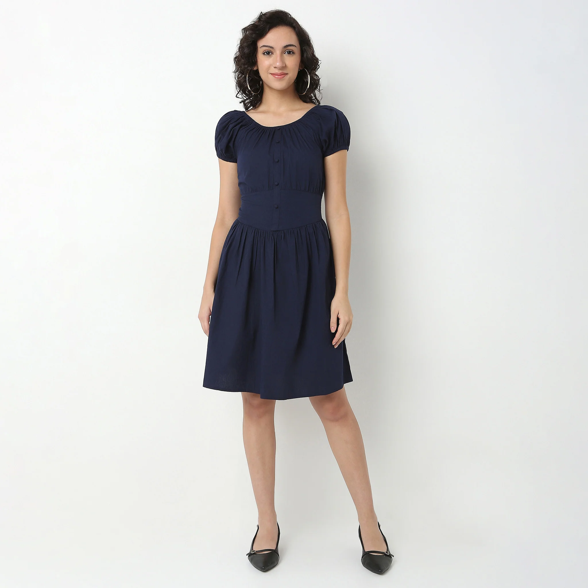 Cotton Flare Dress - Image 2