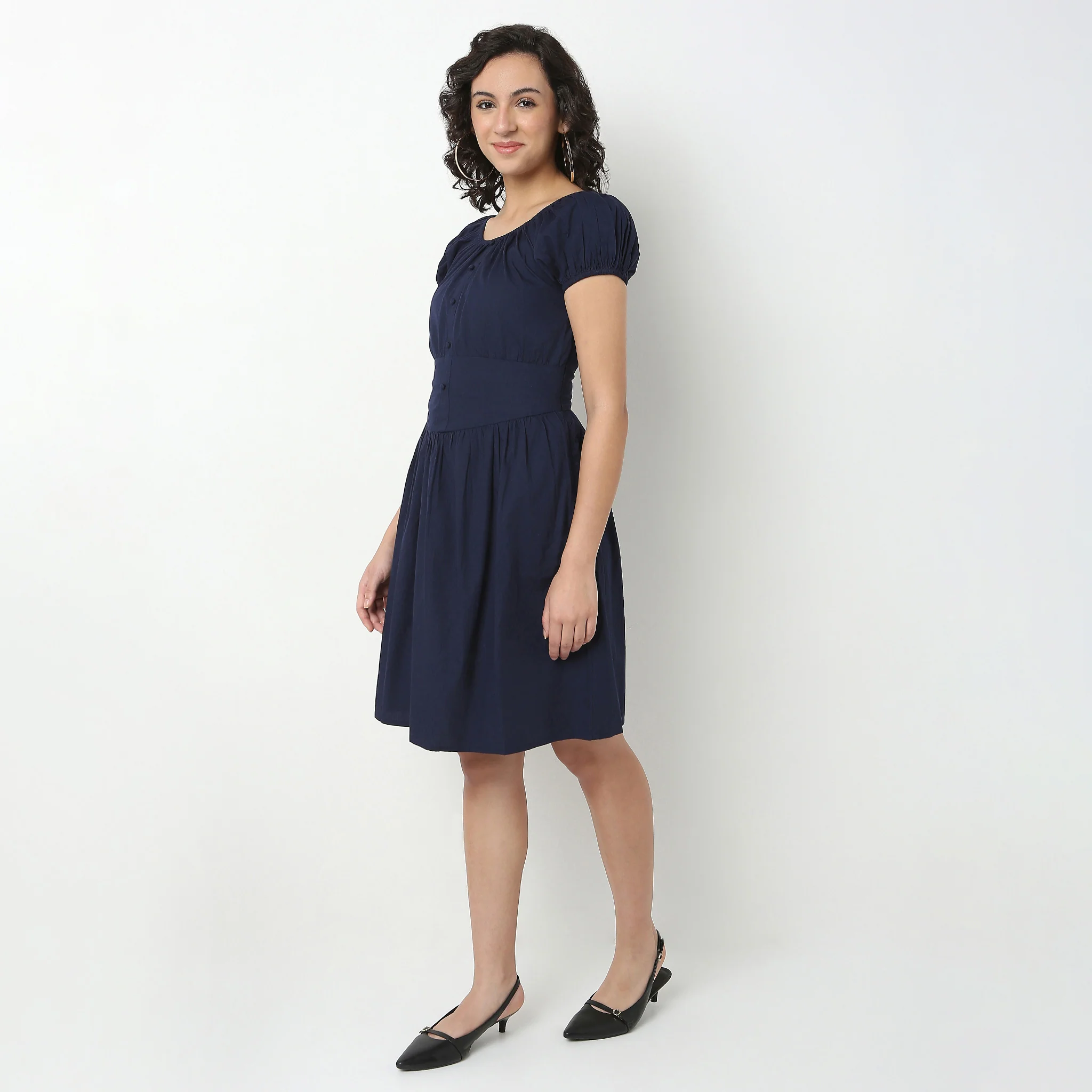 Cotton Flare Dress - Image 5