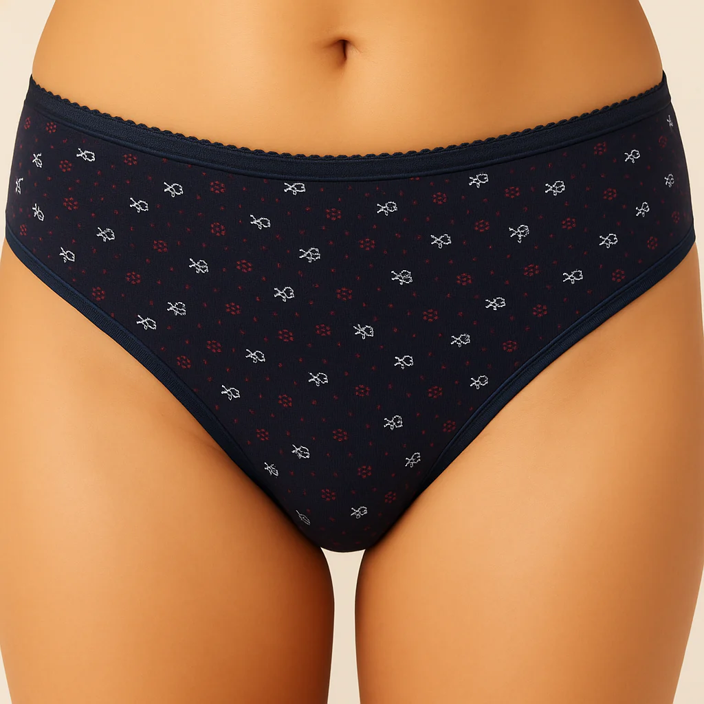Cotton Printed Bikini Panties - Pack of 3 - Image 4