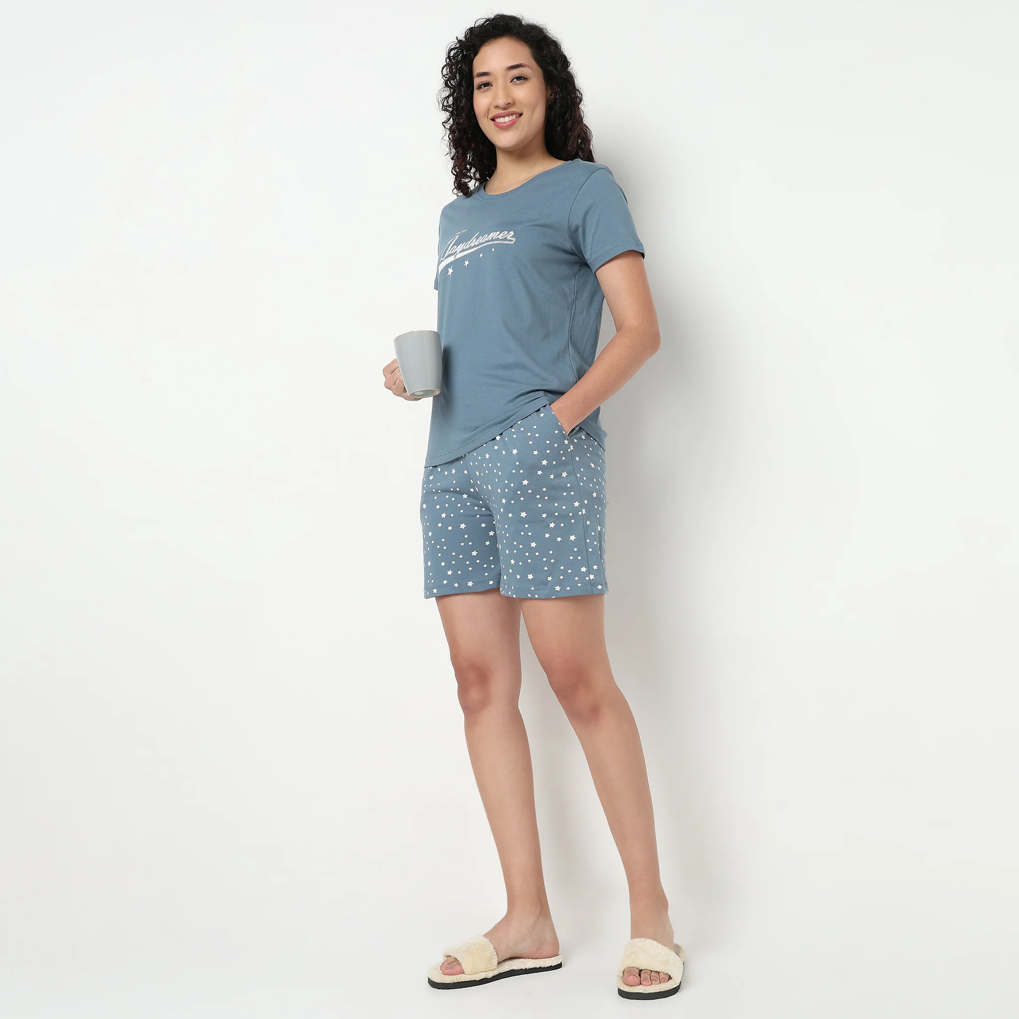 Cotton Printed Sleepwear Shorts