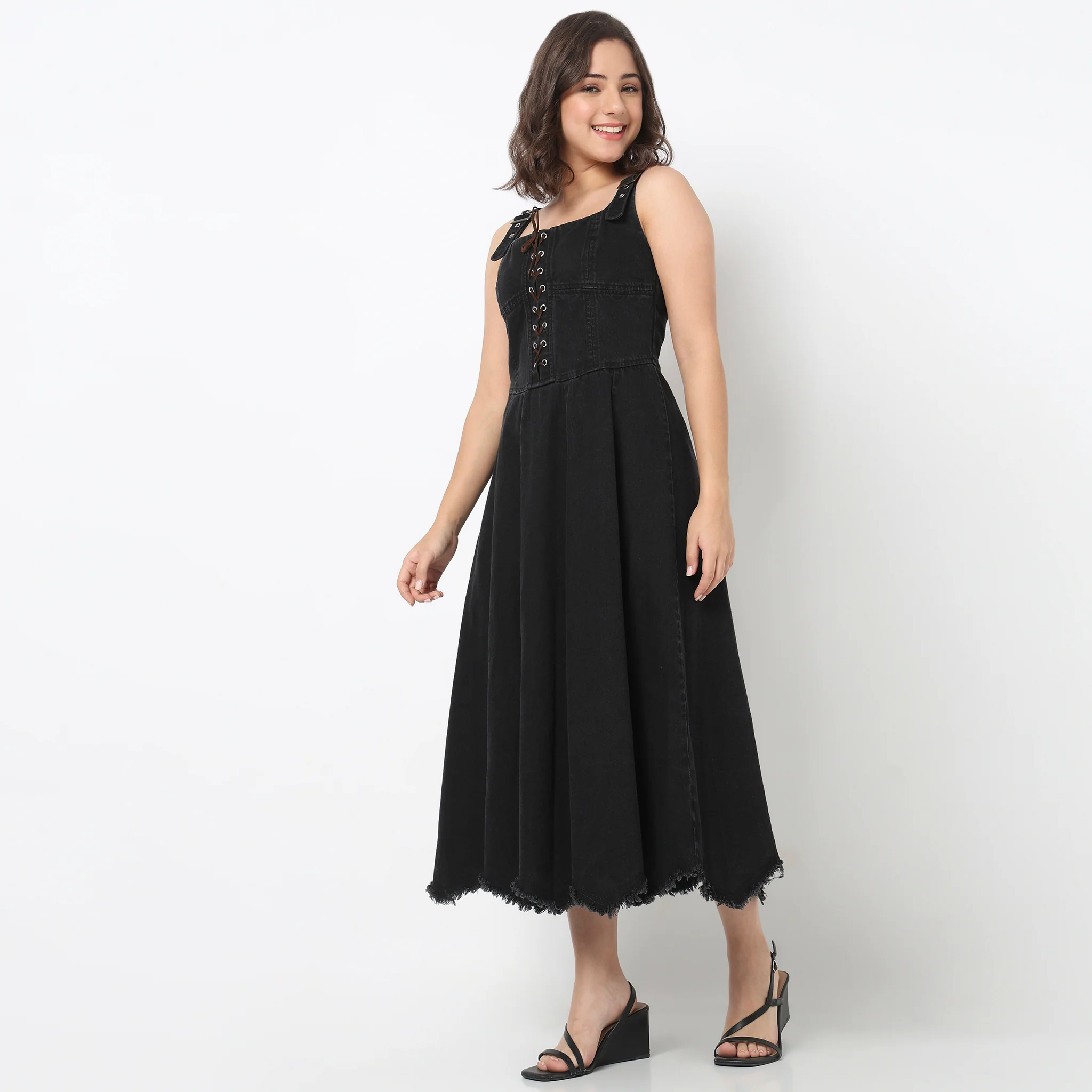 Cotton Flared Dress - Image 5