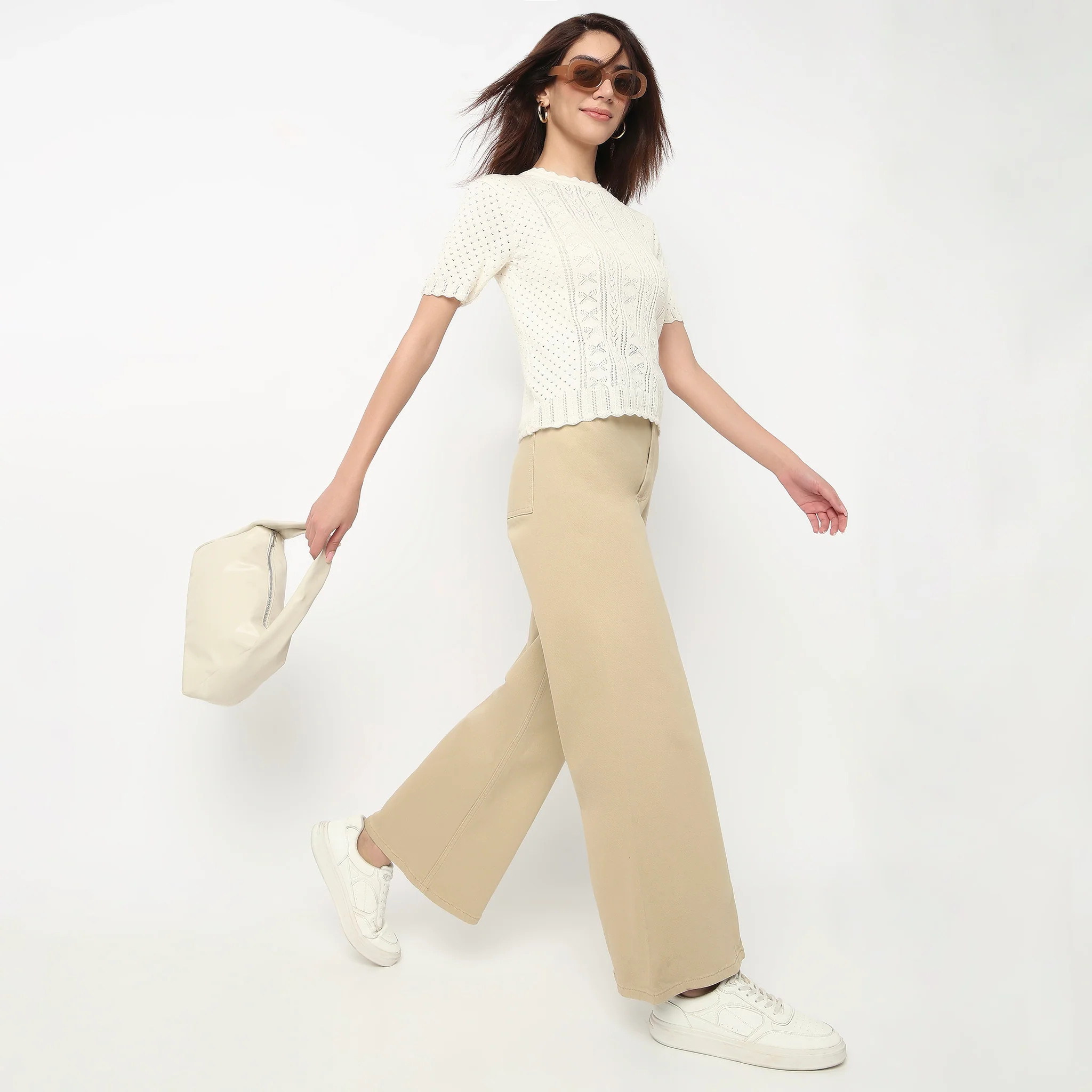 Cotton Flat Knit Top