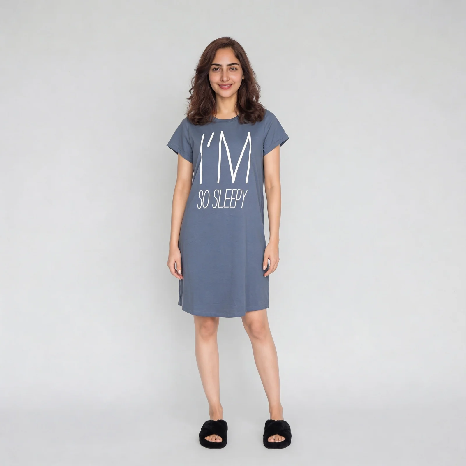 Cotton Graphic Short Gown - Image 2