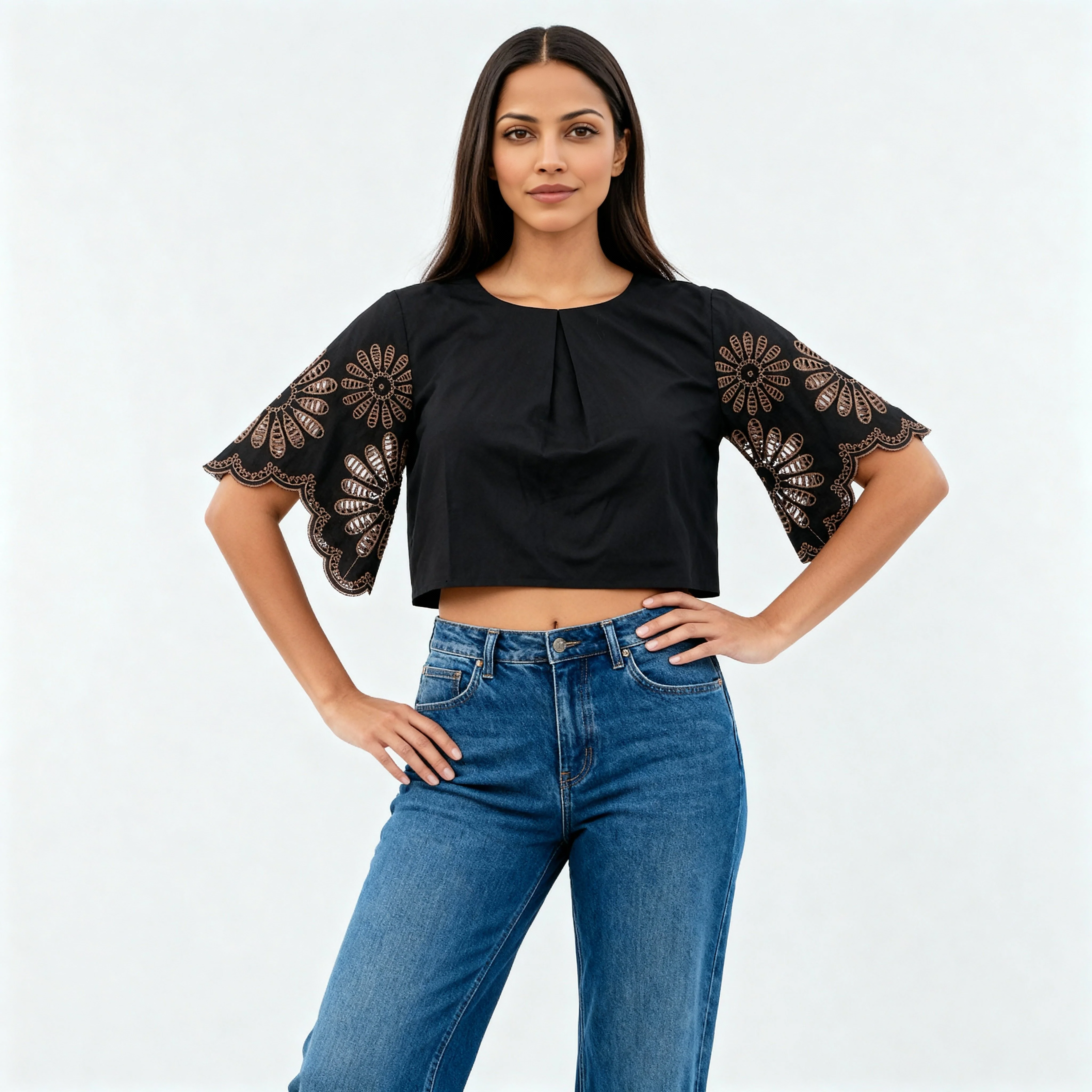 Cotton Floral Top - Image 2