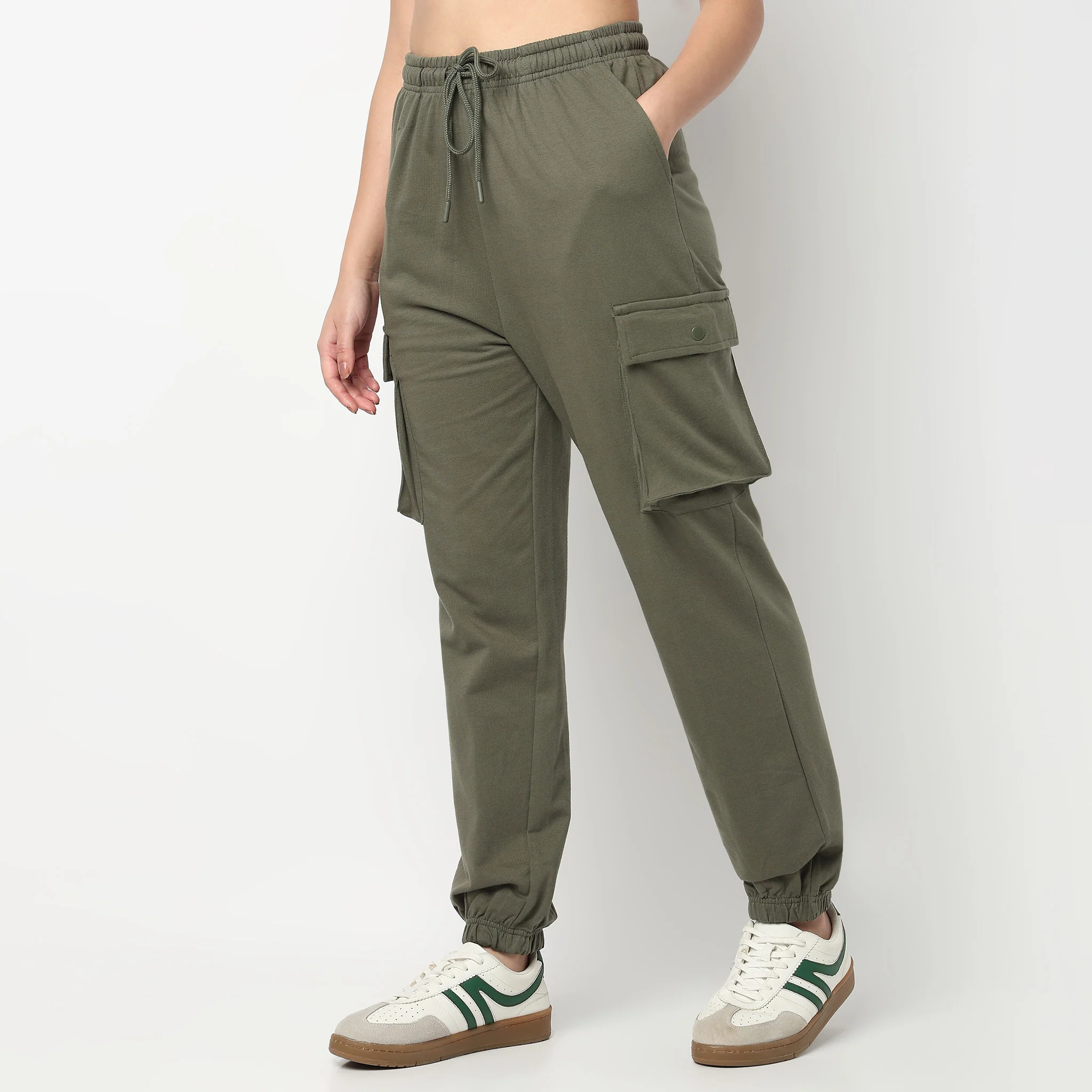 Cotton Full Length Joggers - Image 10