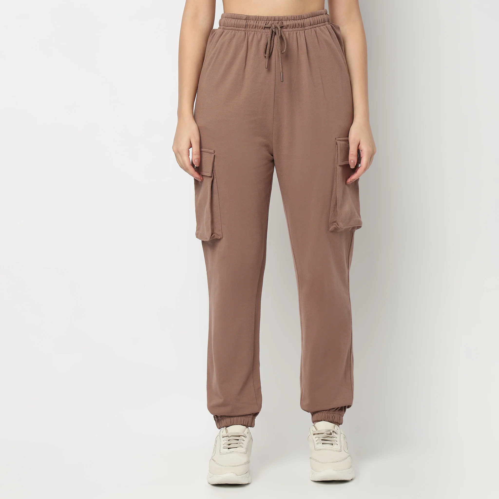 Cotton Full Length Joggers - Image 2
