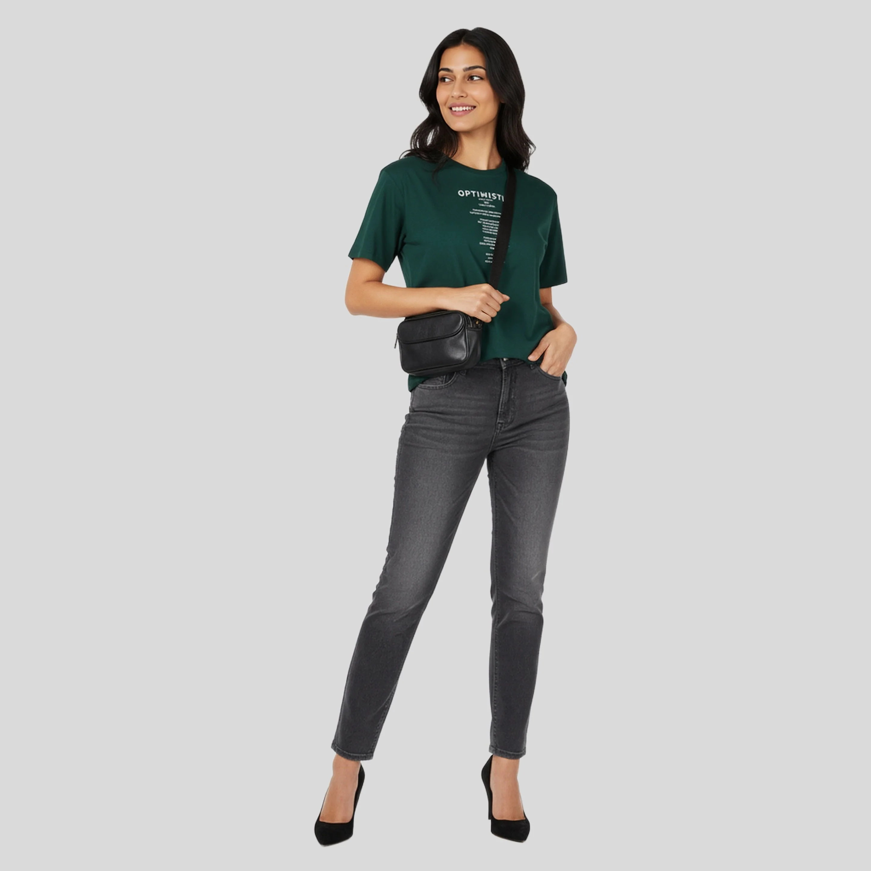 Cotton Graphic Crew Neck T-Shirt