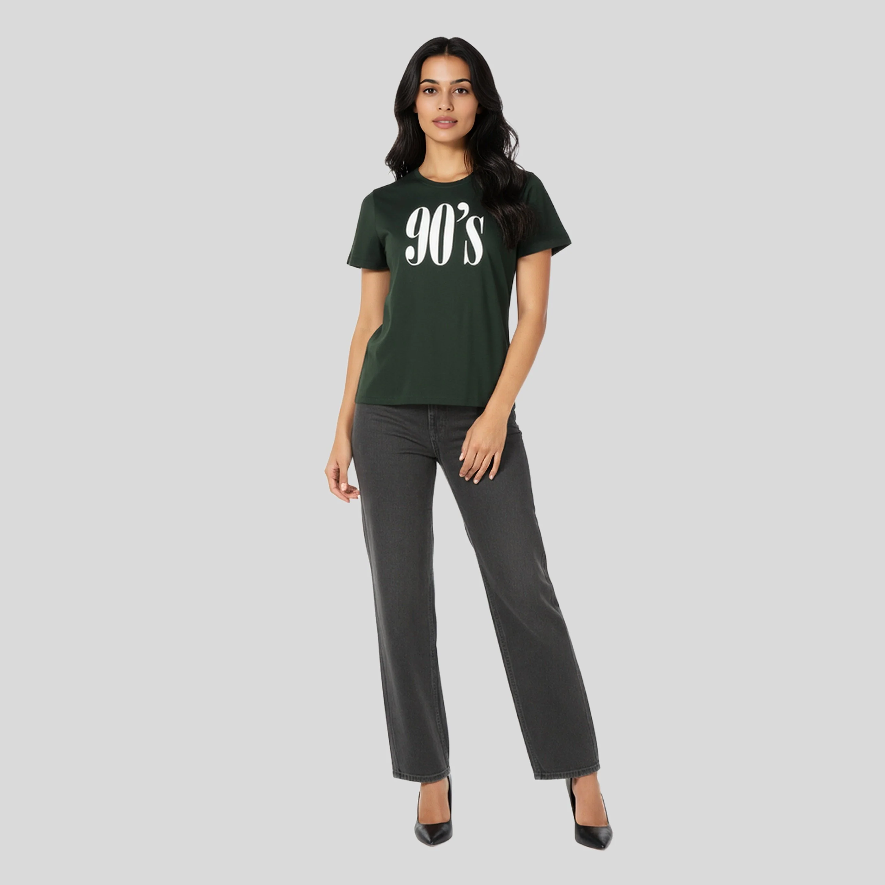 Cotton Graphic Crew Neck T-Shirt