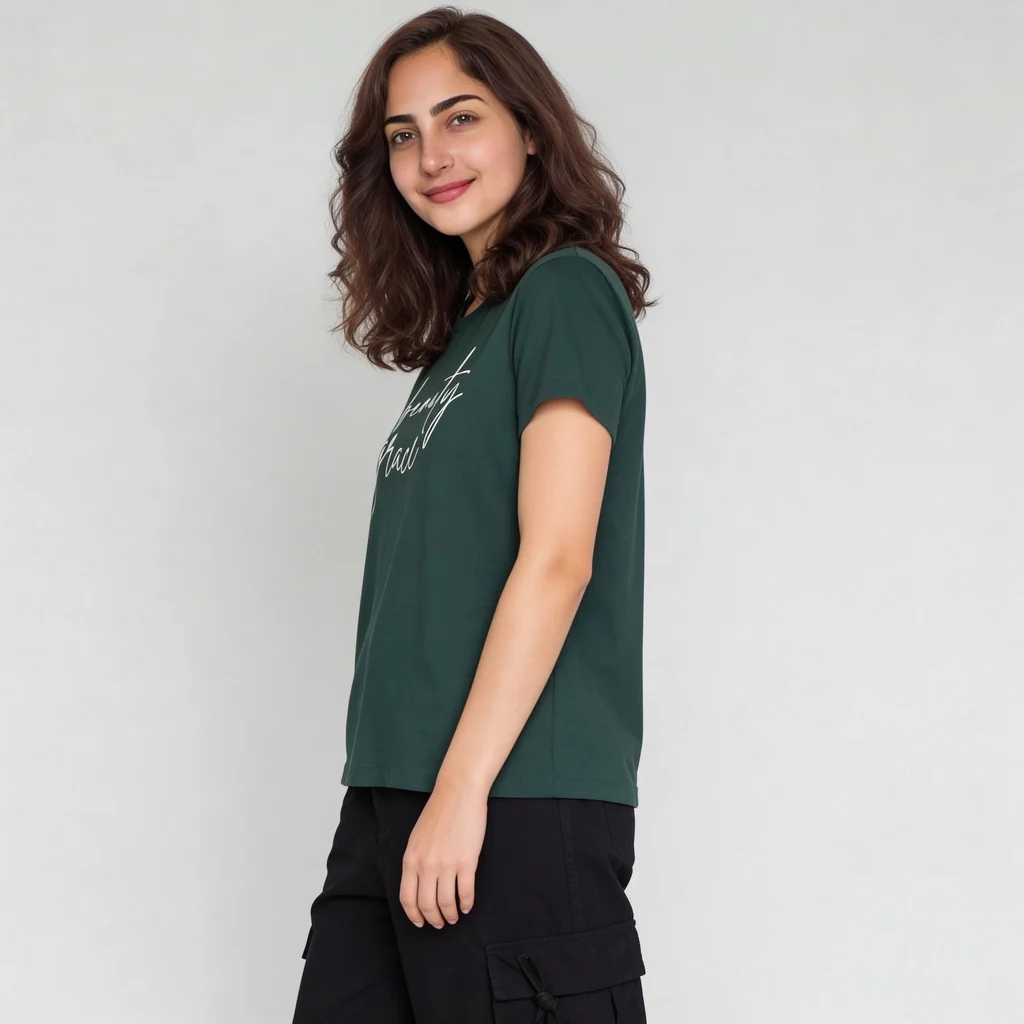 Cotton Graphic Crew Neck T-Shirt - Image 5