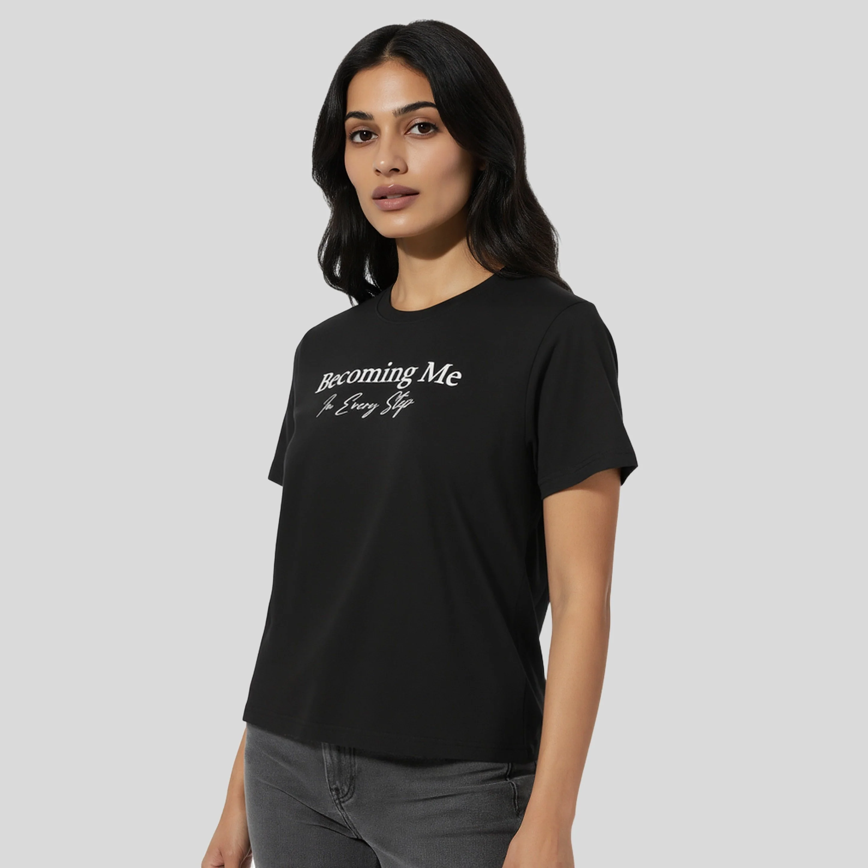 Cotton Graphic Crew Neck T-Shirt - Image 5