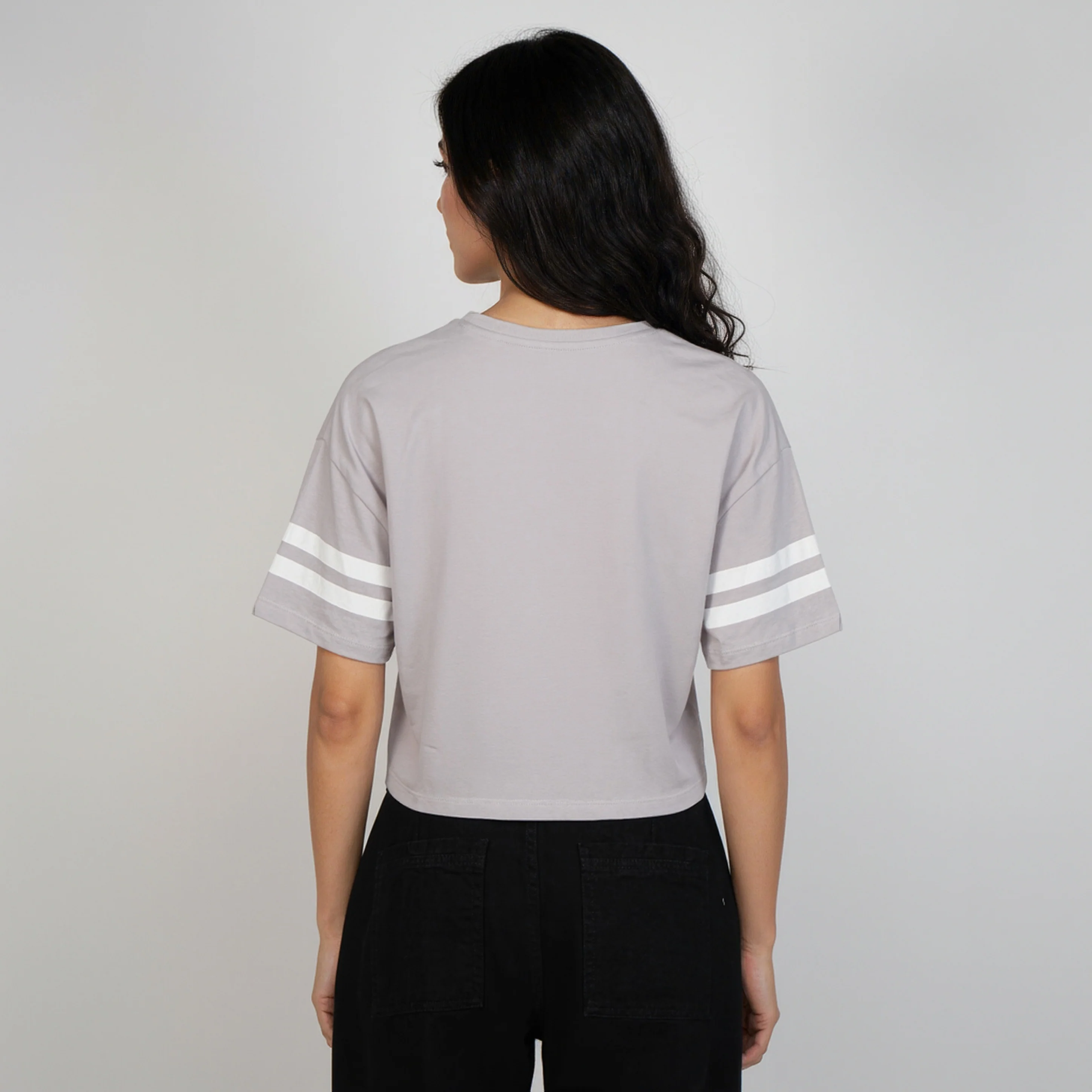 Cotton Graphic Crop Boxy T-Shirt - Image 3
