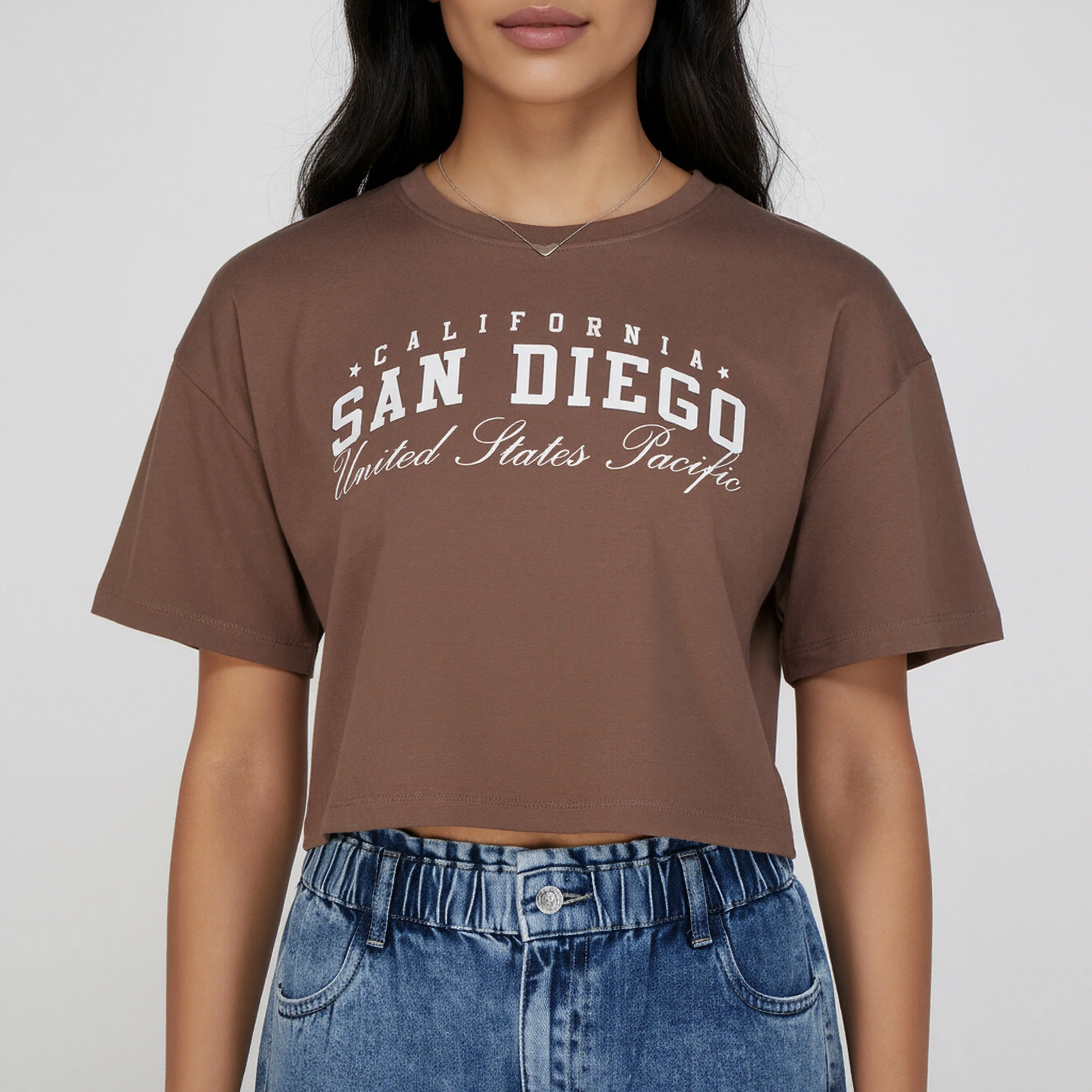 Cotton Graphic Crop Boxy T-Shirt - Image 4