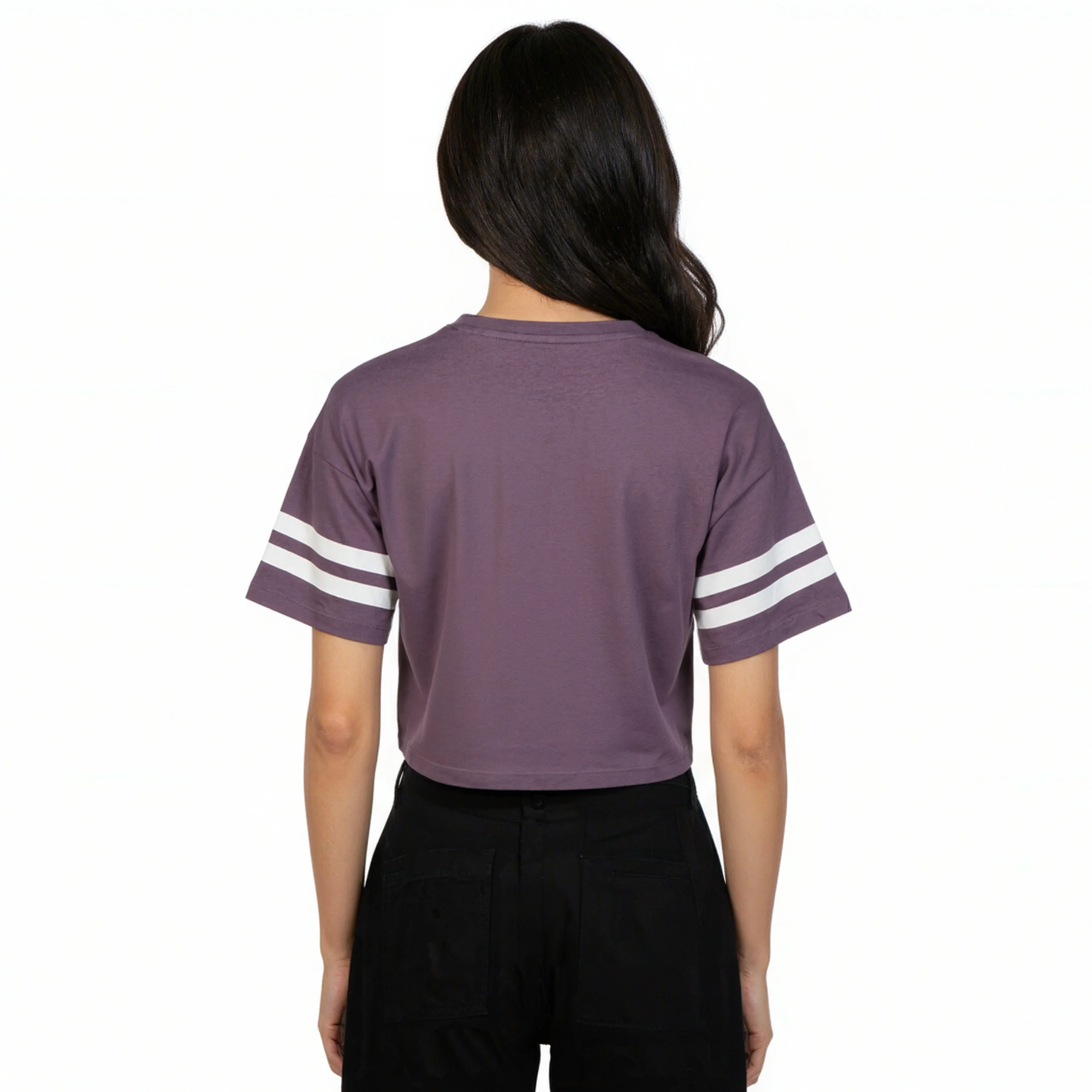 Cotton Graphic Crop Boxy T-Shirt - Image 3
