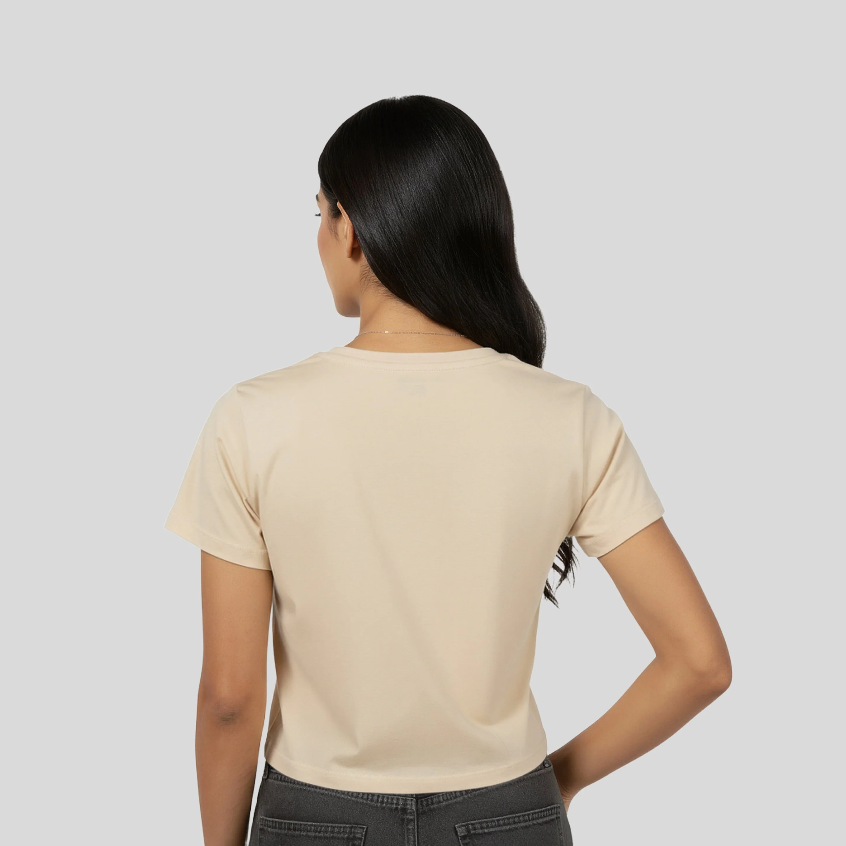 Cotton Graphic Crop T-Shirt - Image 3