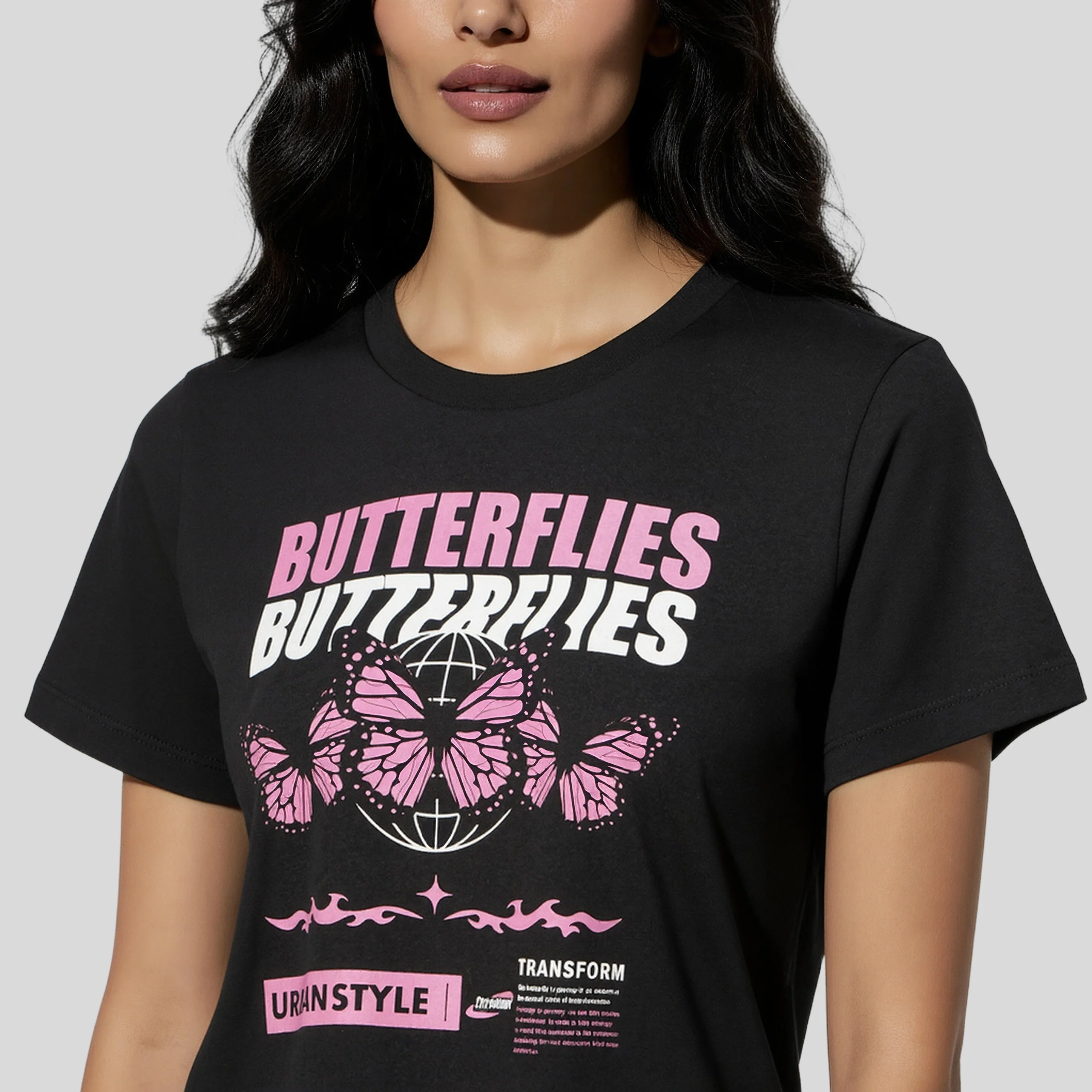 Cotton Graphic Crop T-Shirt - Image 4