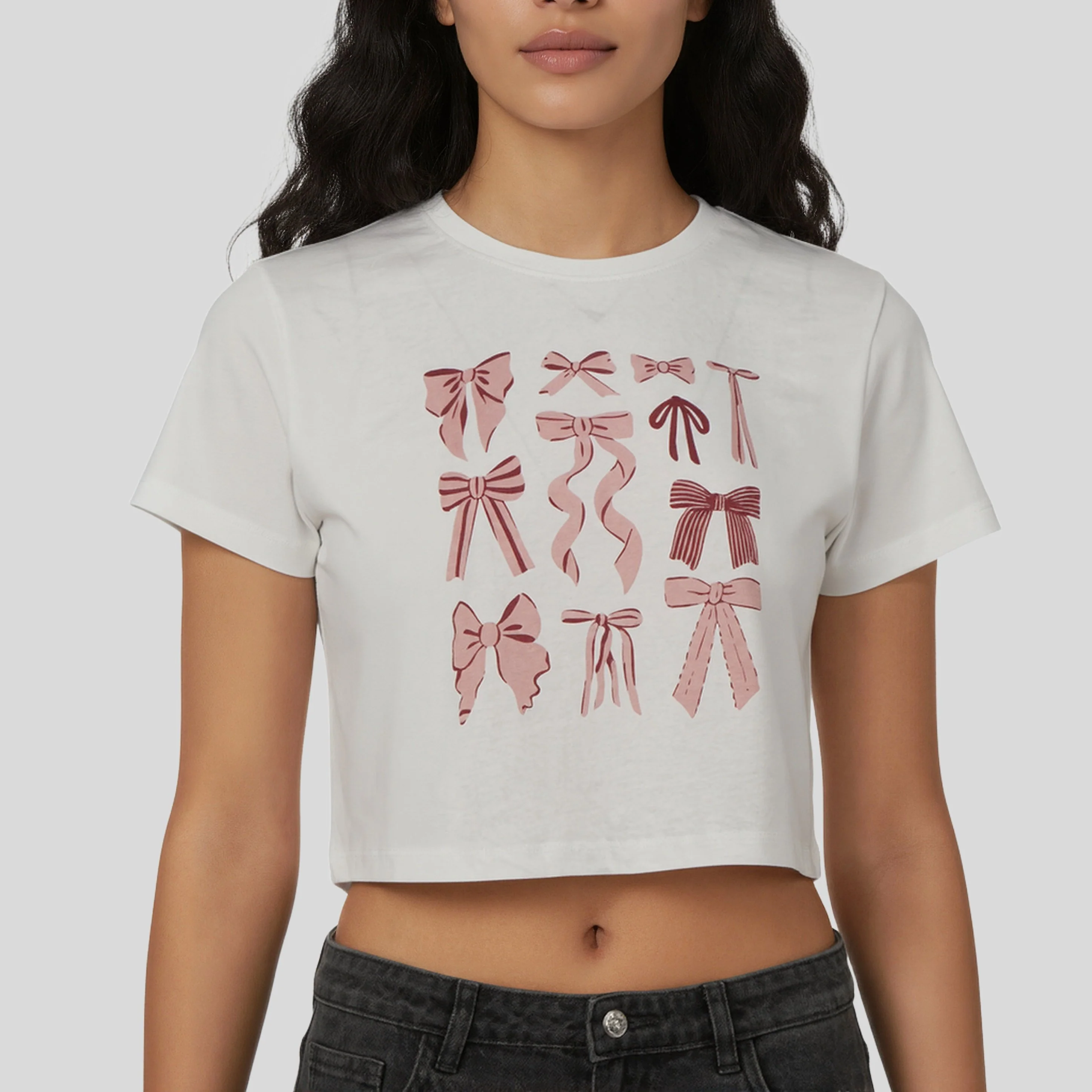 Cotton Graphic Crop T-Shirt - Image 4